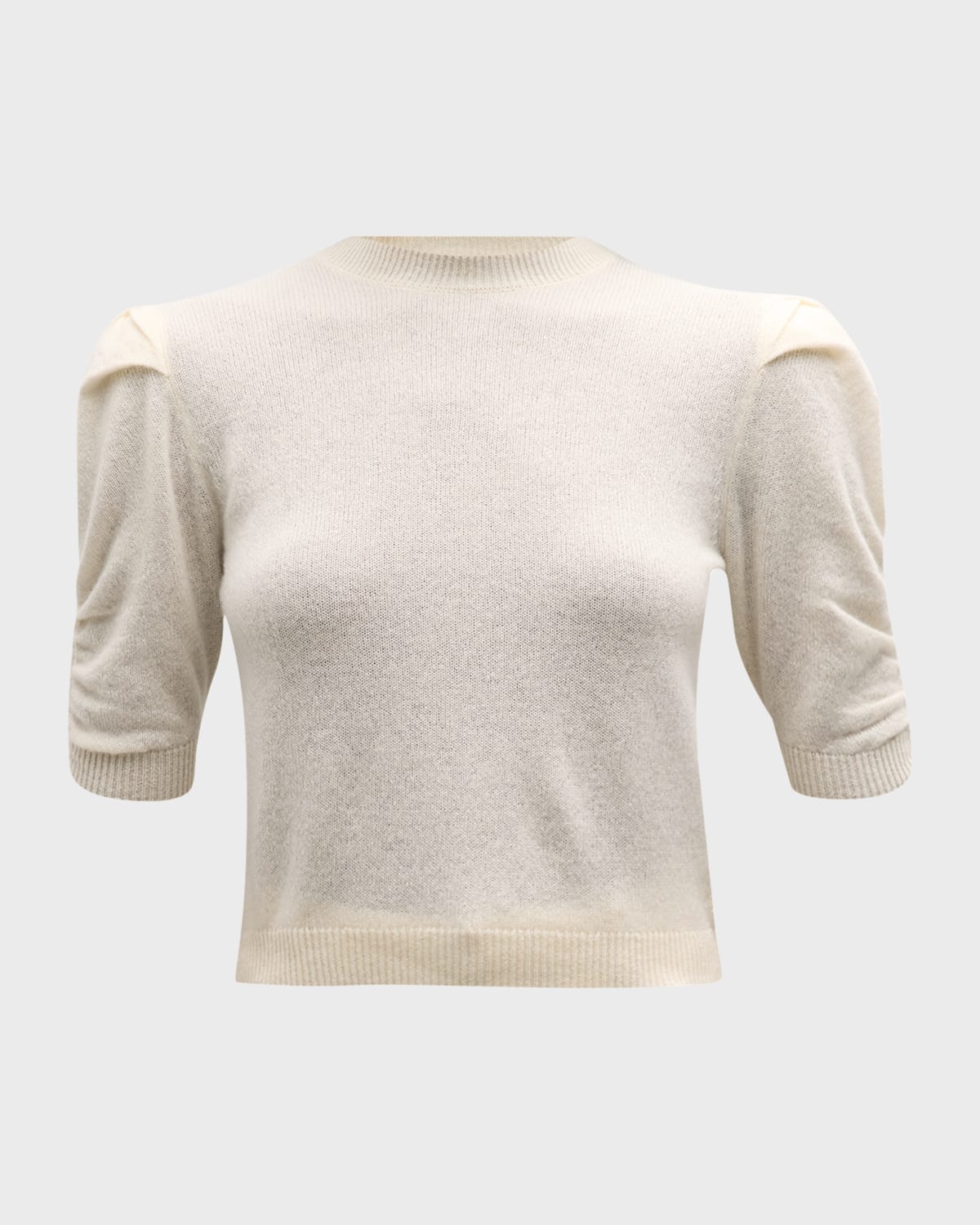 Ruched Cashmere Sweater