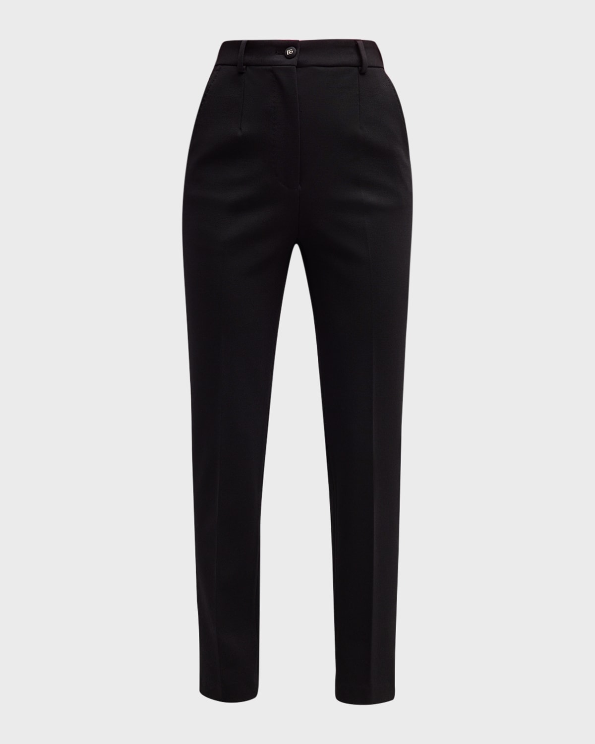 Shop Dolce & Gabbana Straight-leg Pants In Black