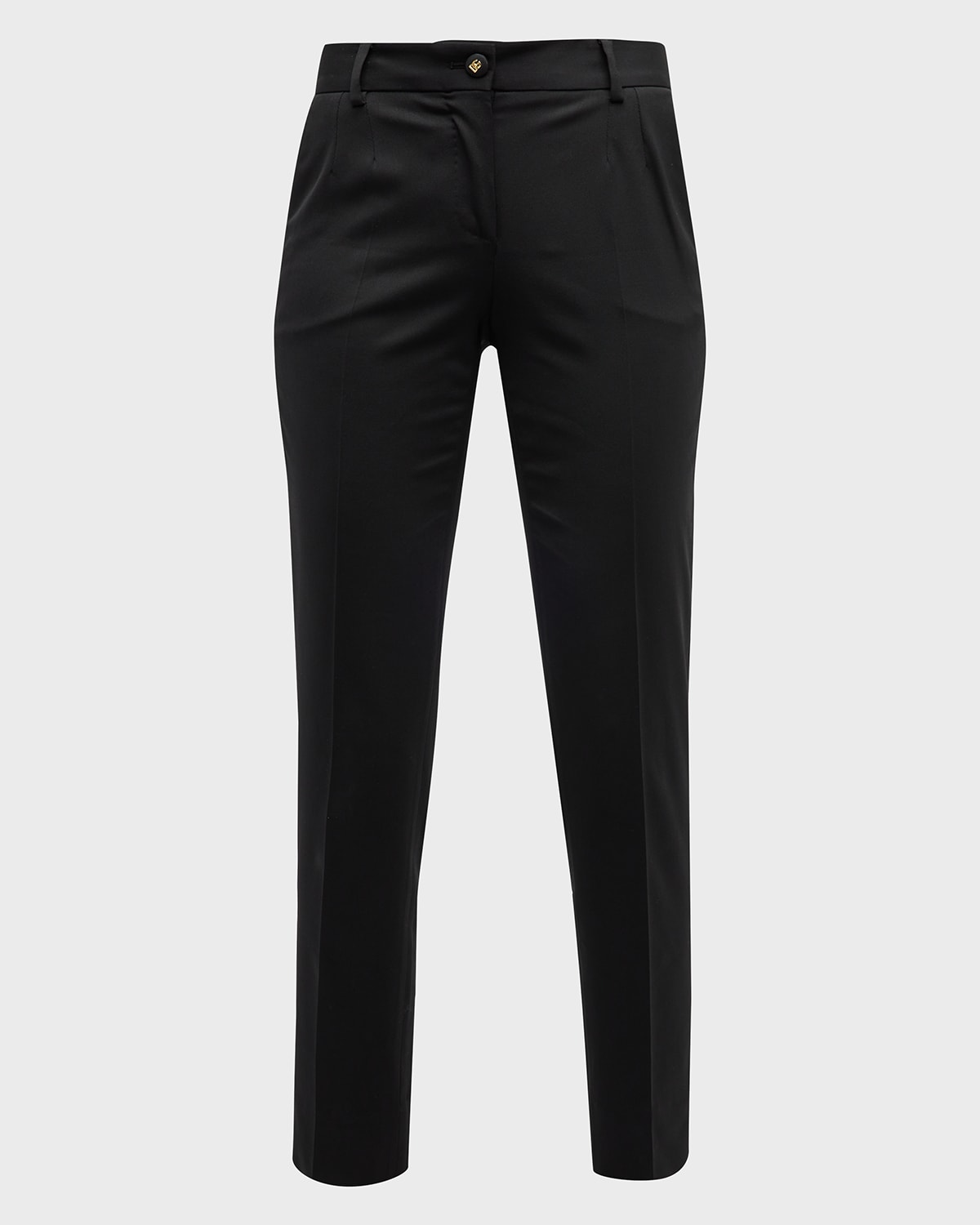 Dolce & Gabbana Stretch Wool Tailored Pants In Black