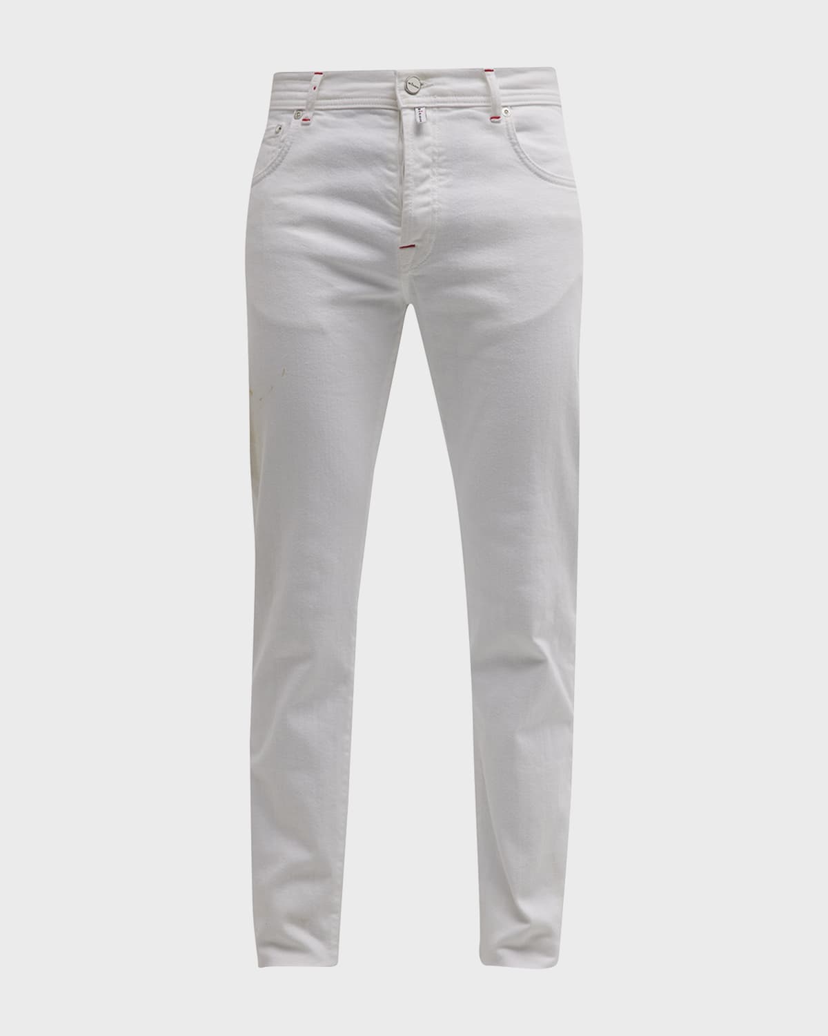 Kiton Men's Kurabo Straight Leg 5-pocket Pants In White