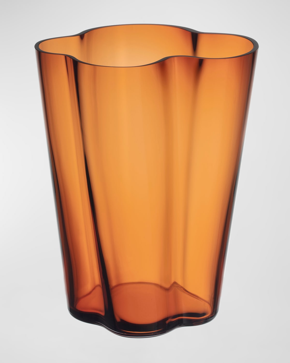 Shop Iittala Aalto Vase, 10.5" In Rust/copper