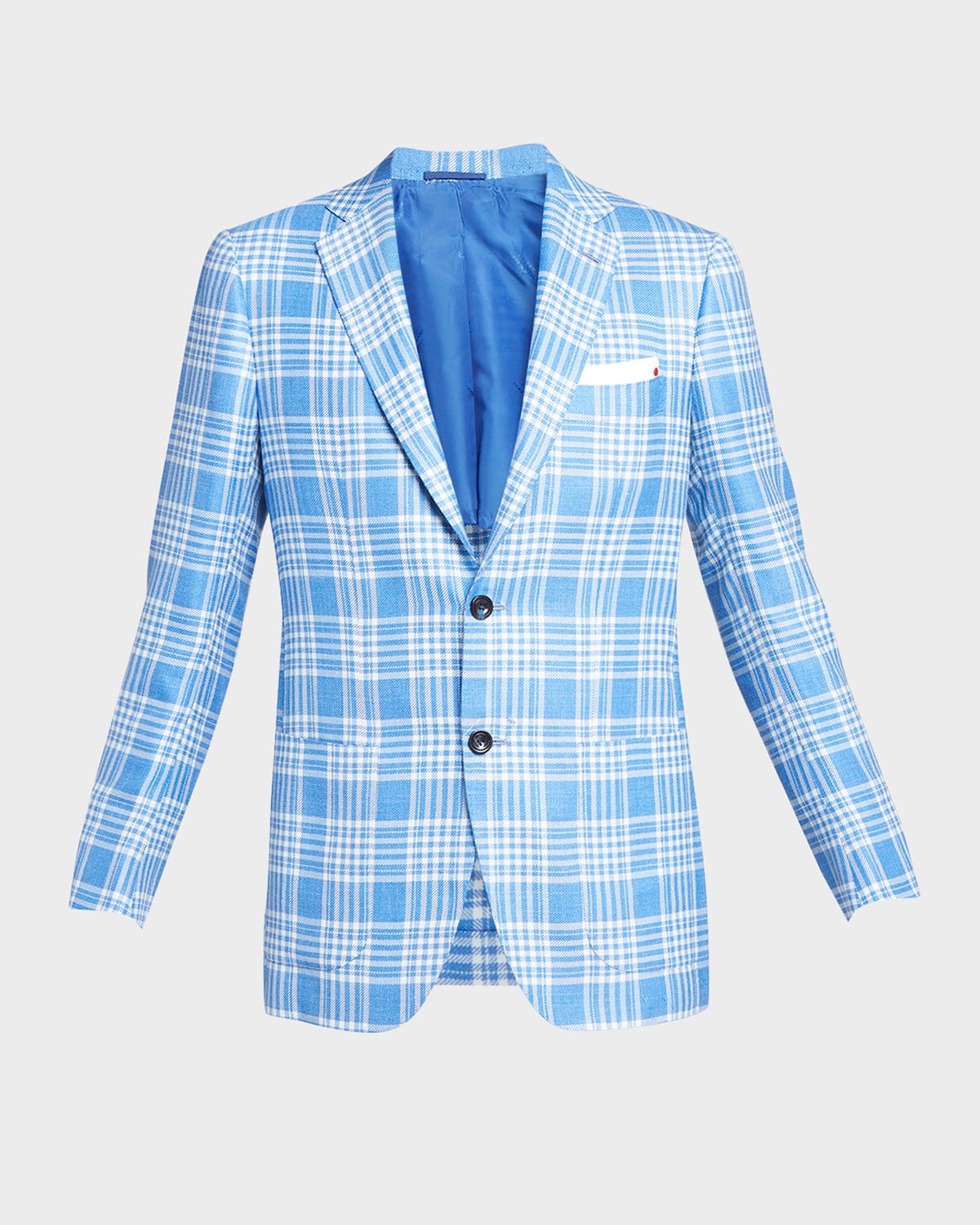 Men's Cashmere-Silk Plaid Sport Coat