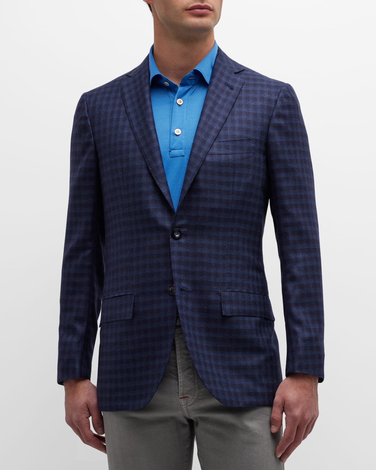 Men's Tonal Check Sport Coat