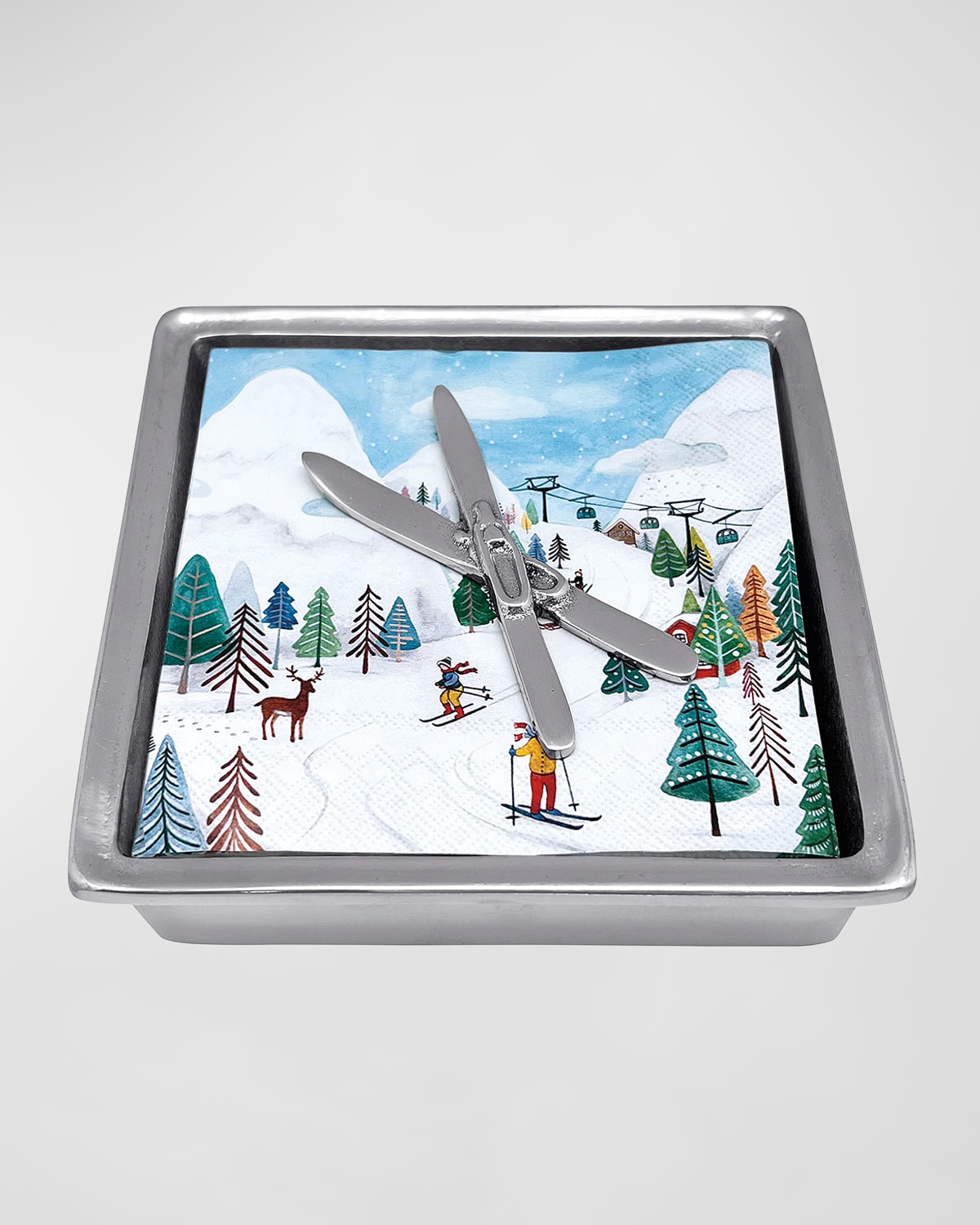 Crossed Skis Signature Napkin Box