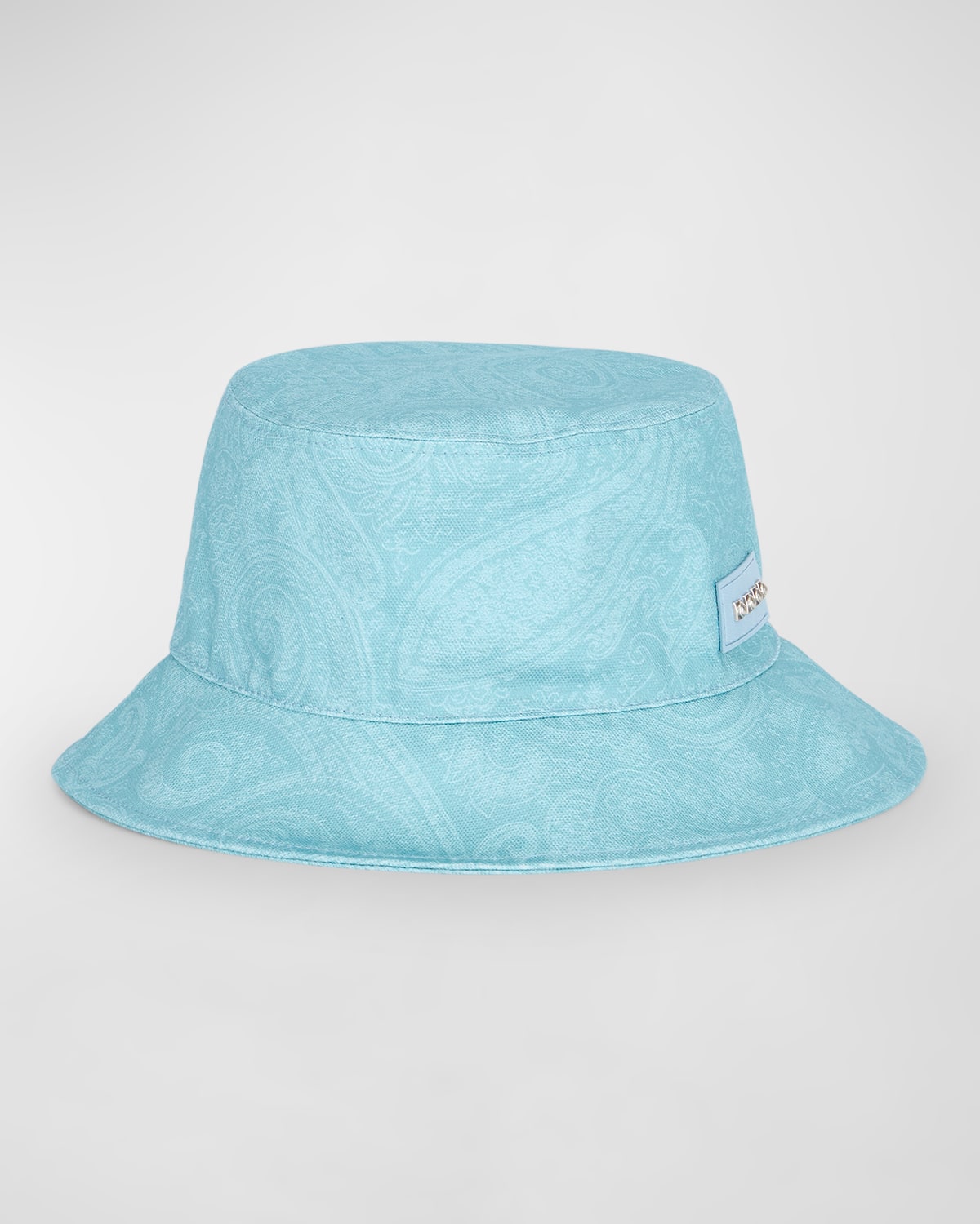Etro Cotton Bucket Hat In Blue