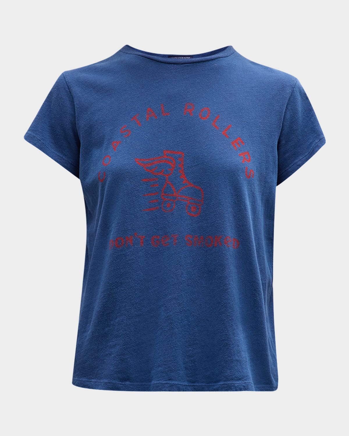 Mother The Boxy Goodie Goodie Crewneck Tee In Coastal Rollers