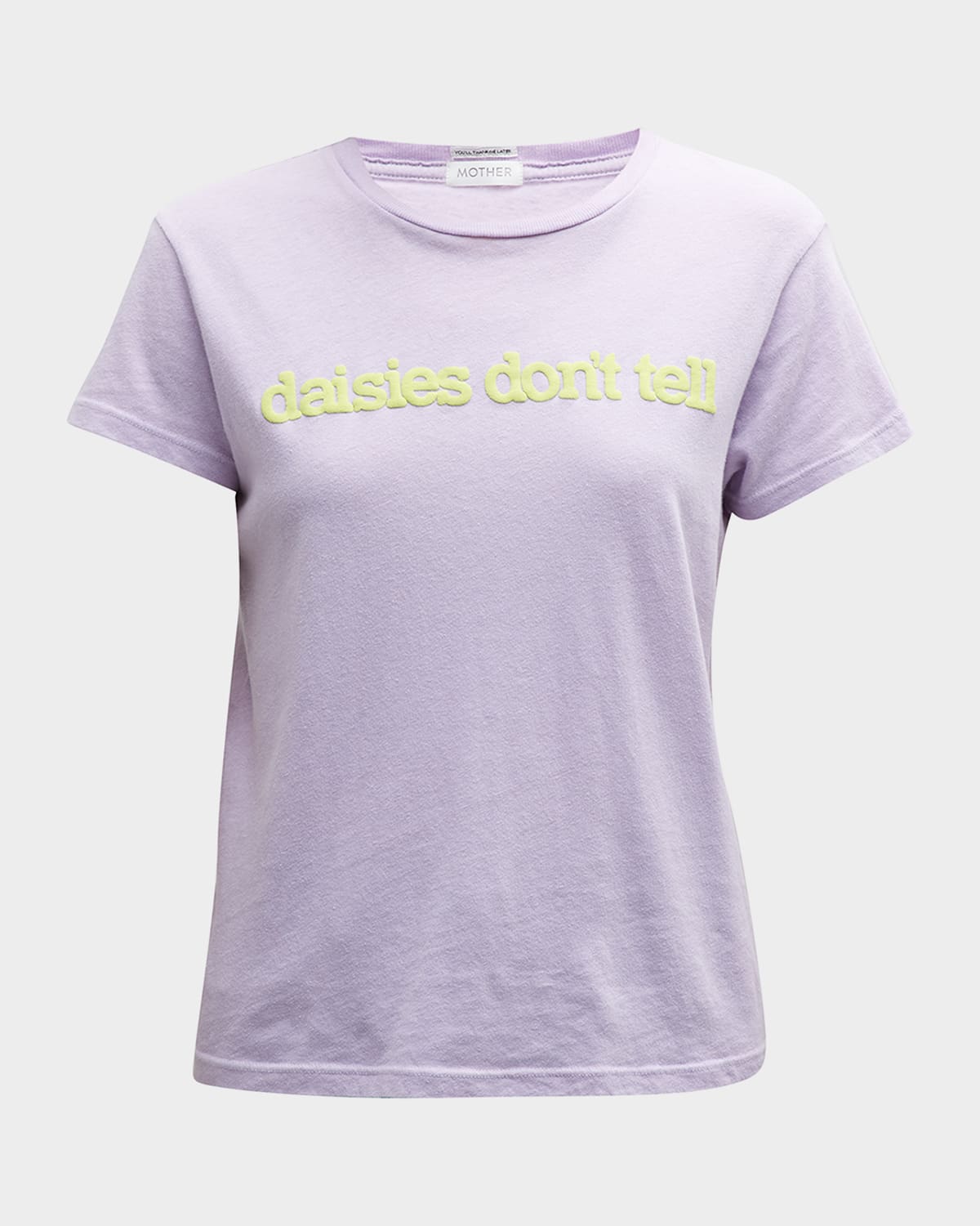 Mother The Boxy Goodie Goodie Crewneck Tee In Daisies Dont Tell
