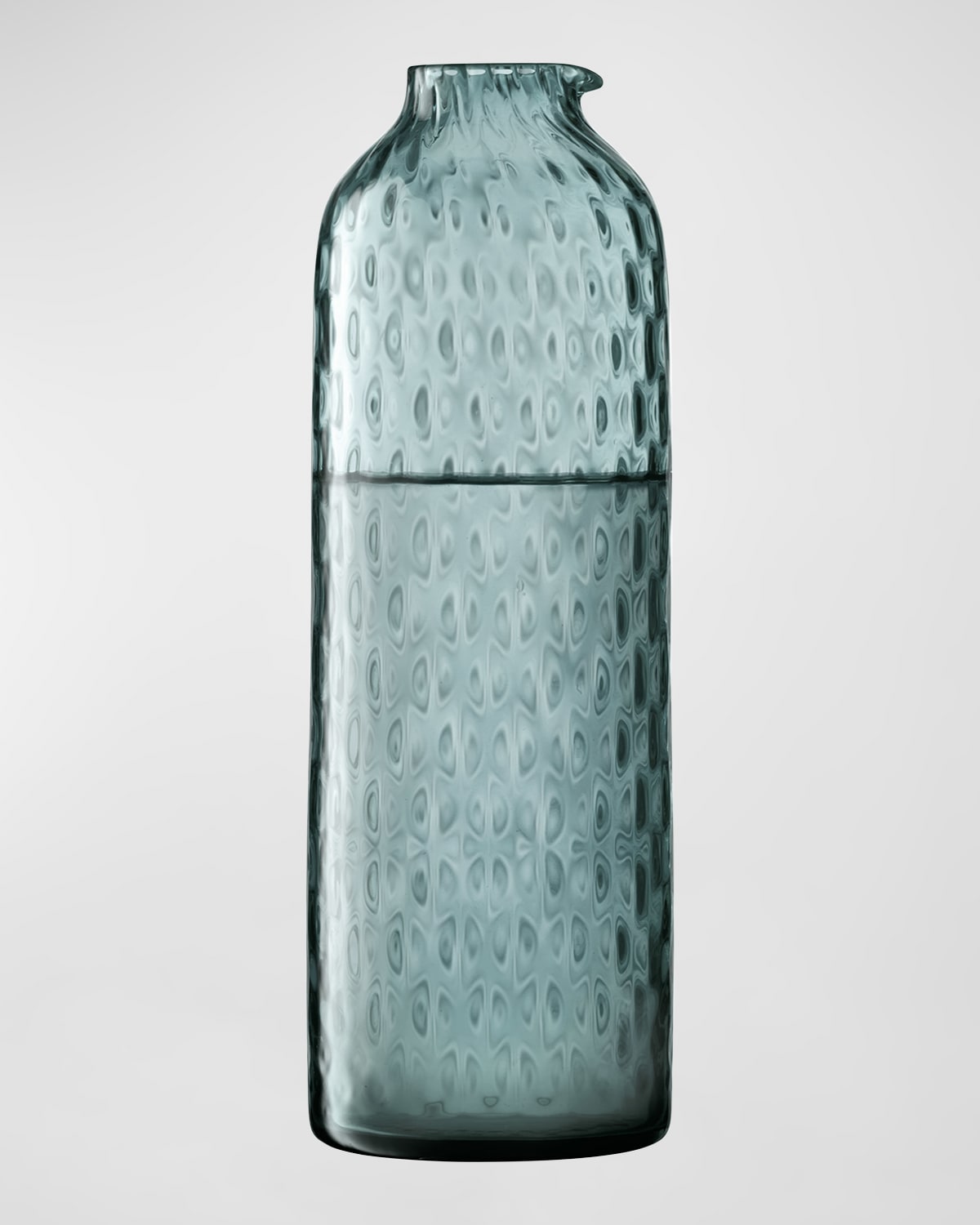 Shop Lsa Dapple Textured Carafe In Blue