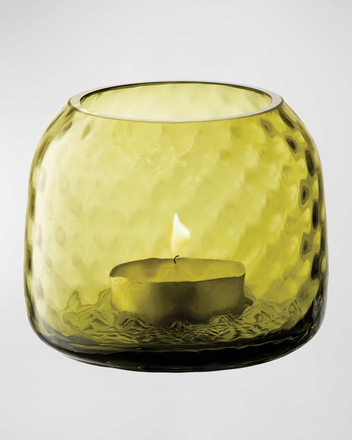 Shop Lsa Dapple Tea Light Vase In Green