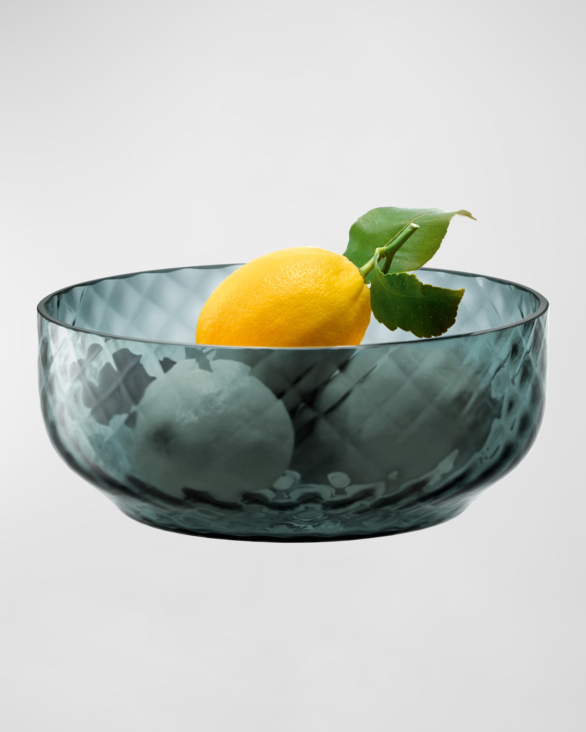 Shop Lsa Dapple Textured Bowl In Blue