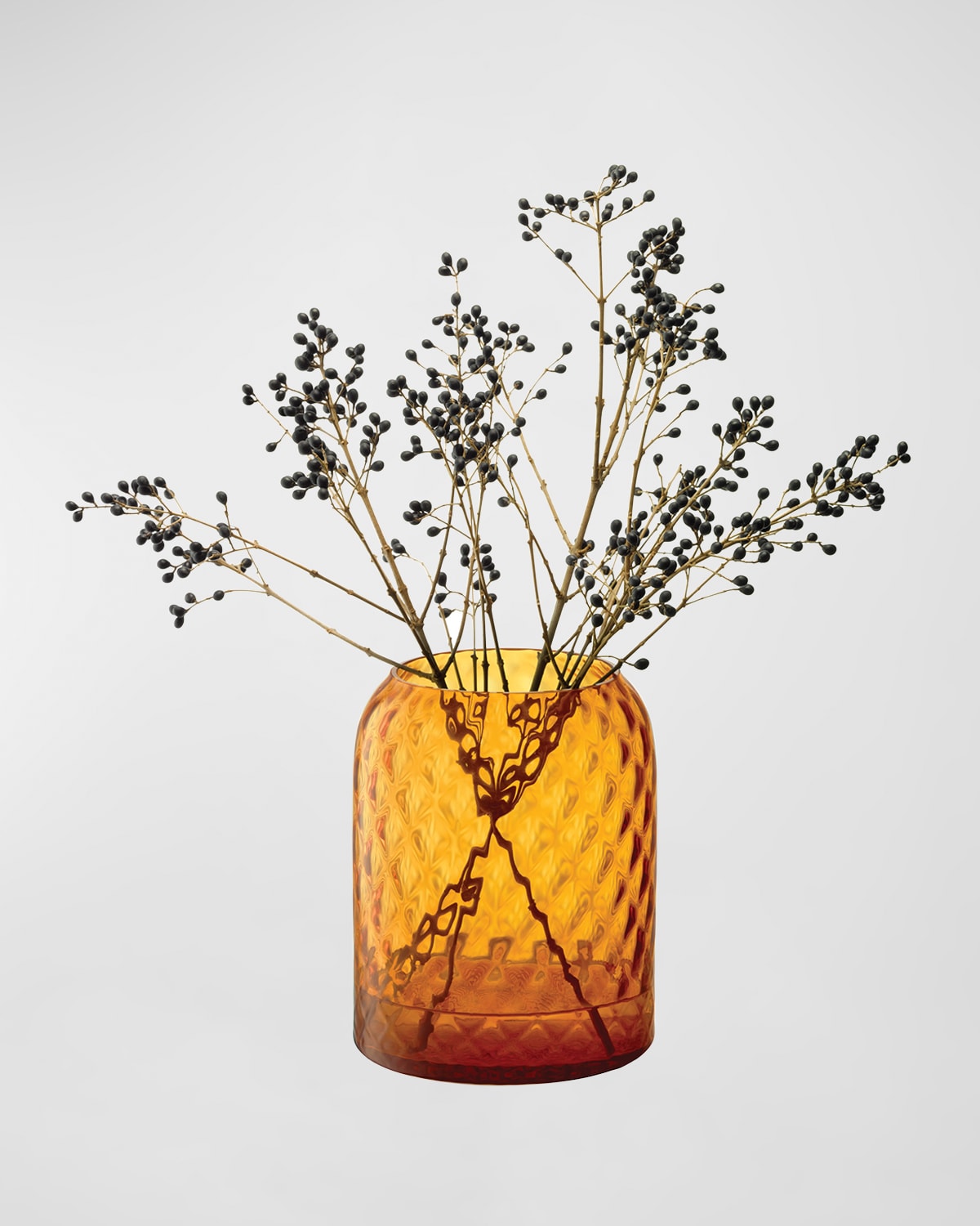 Shop Lsa Dapple Vase/lantern In Amber