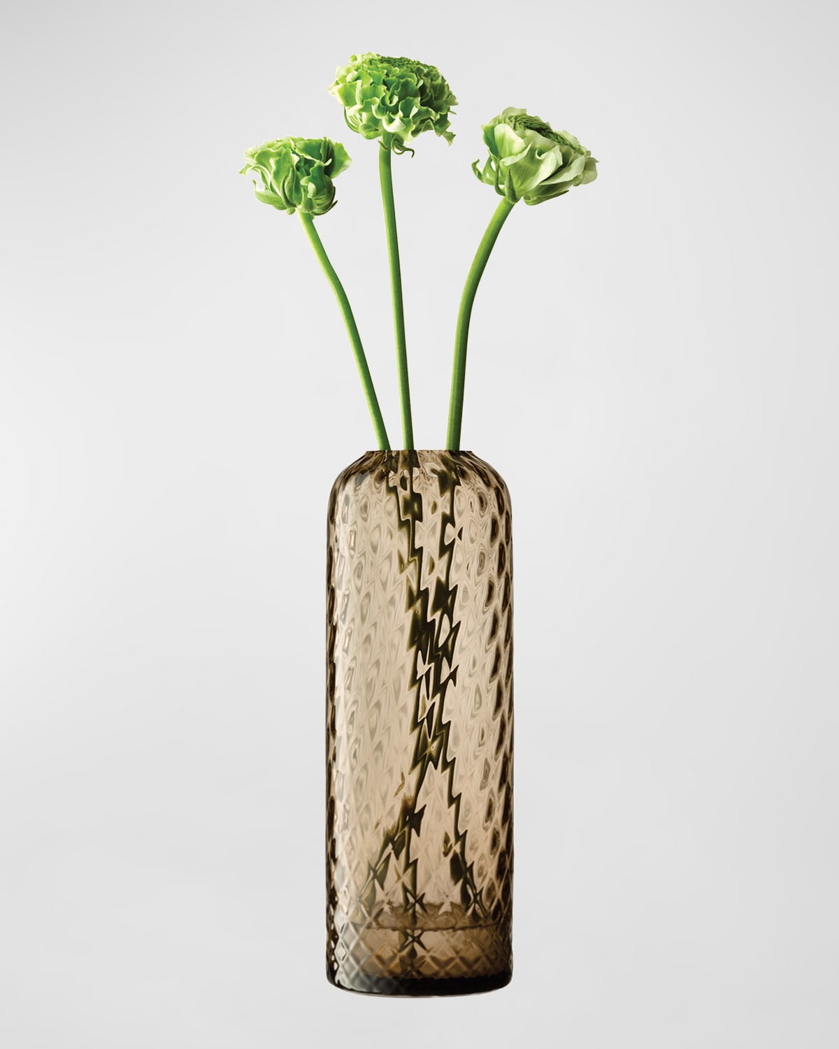 Shop Lsa Dapple Textured Vase In Brown 2
