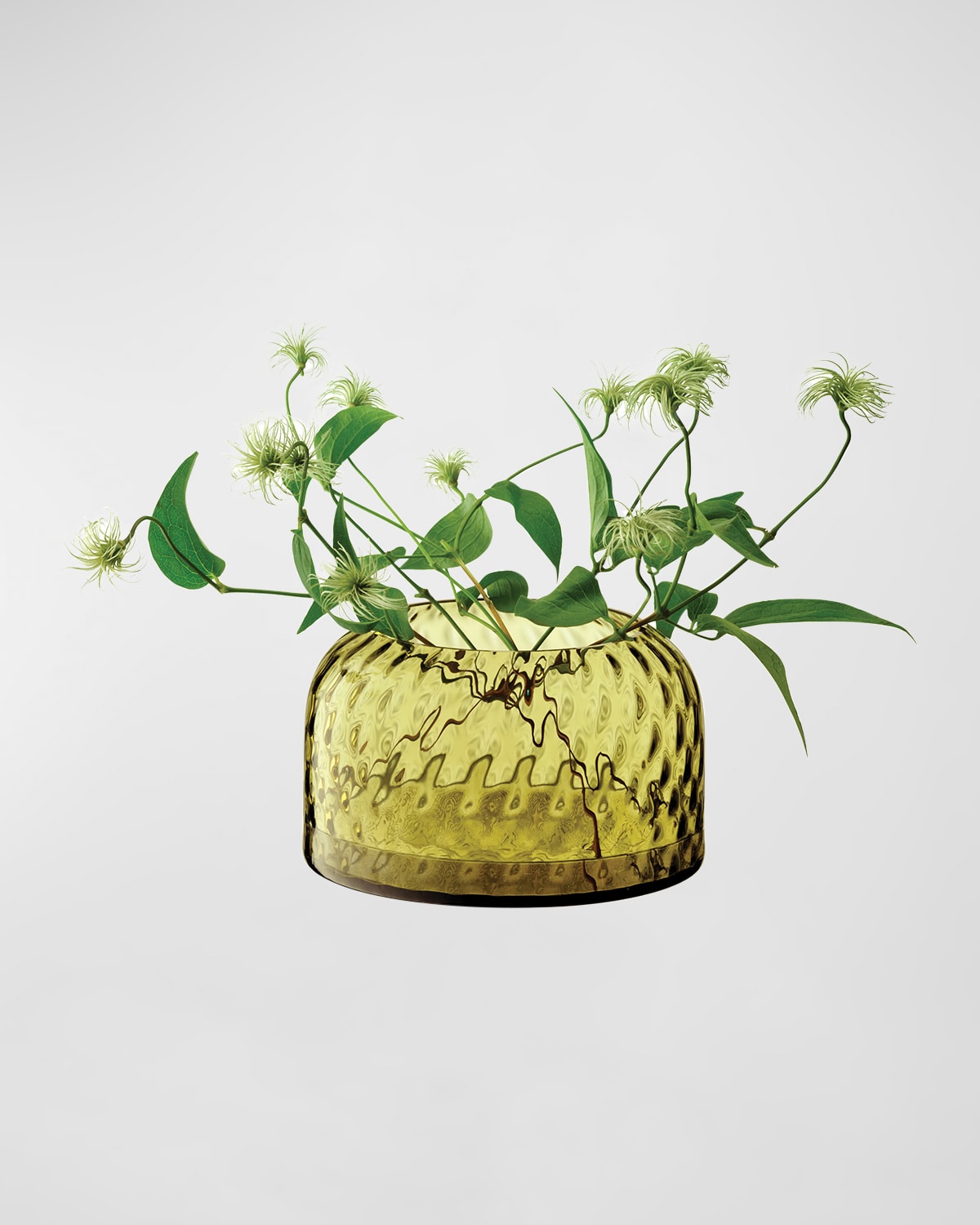 Shop Lsa Dapple Textured Vase In Green