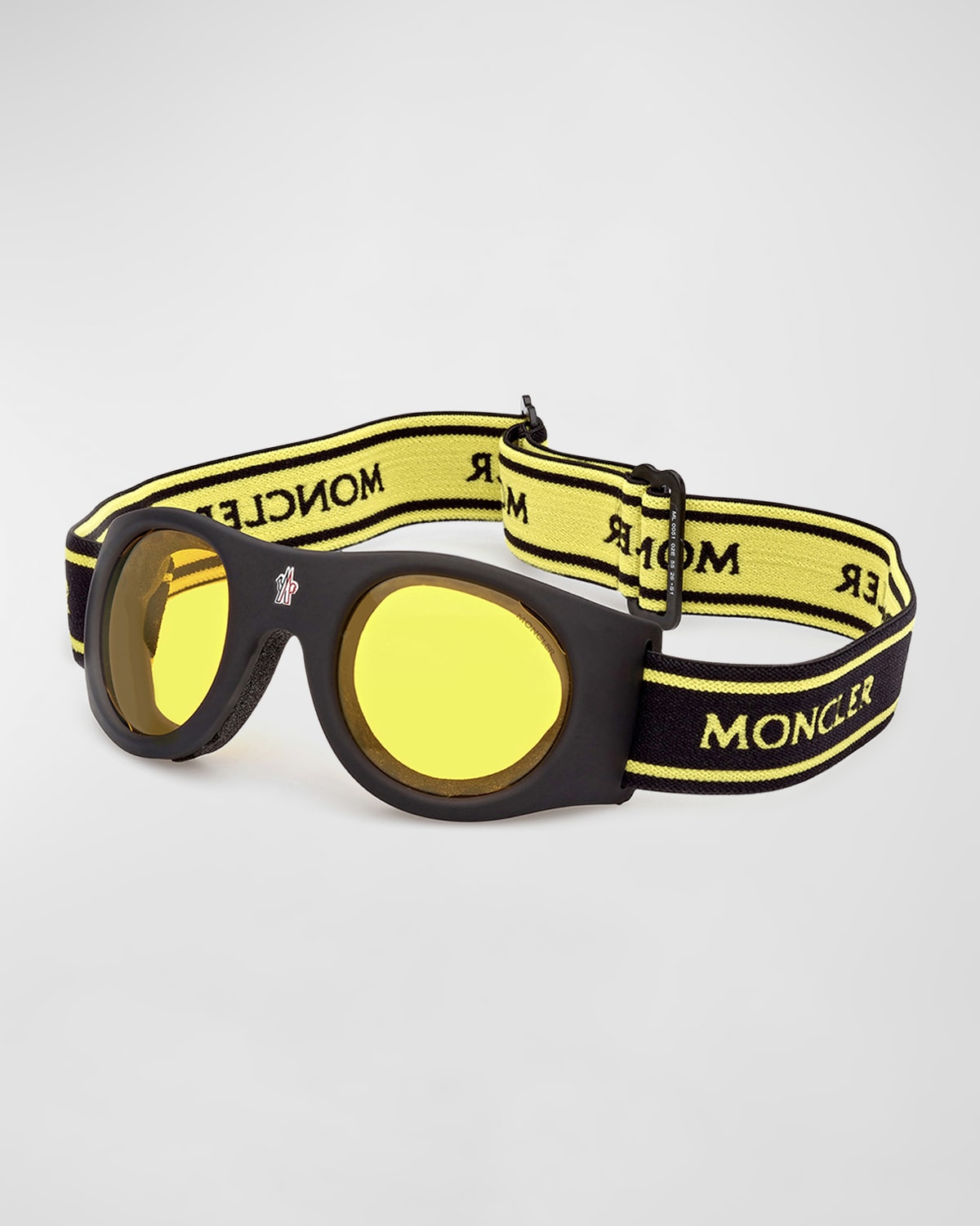Moncler Lunettes Men's Ml0051 City Logo Ski Goggles In 02e Matte Black