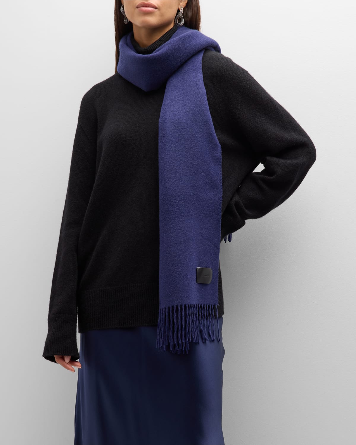 Two-Tone Double Faced Cashmere Scarf