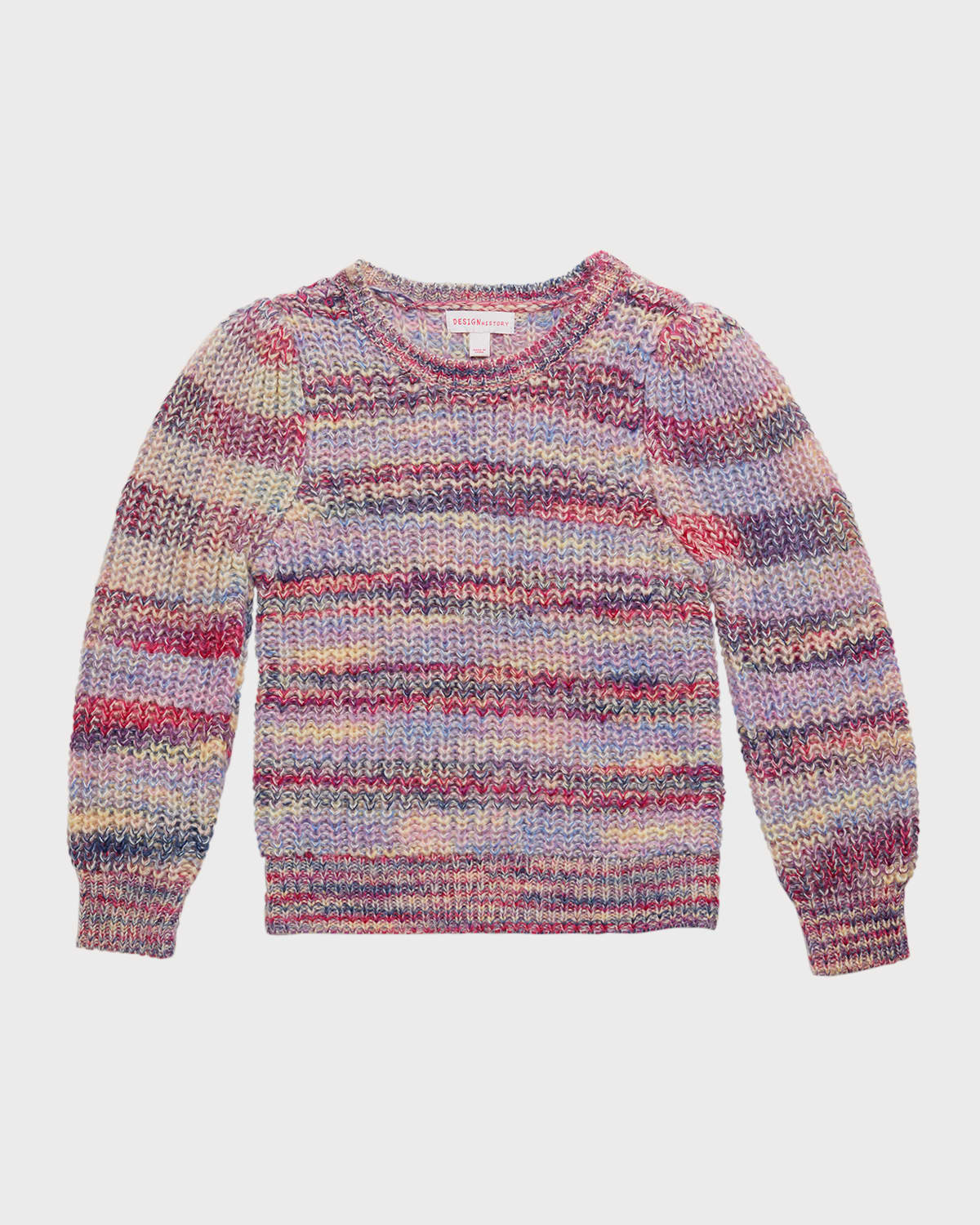 Girl's Space Dye Pullover Sweater, Size 4-6X