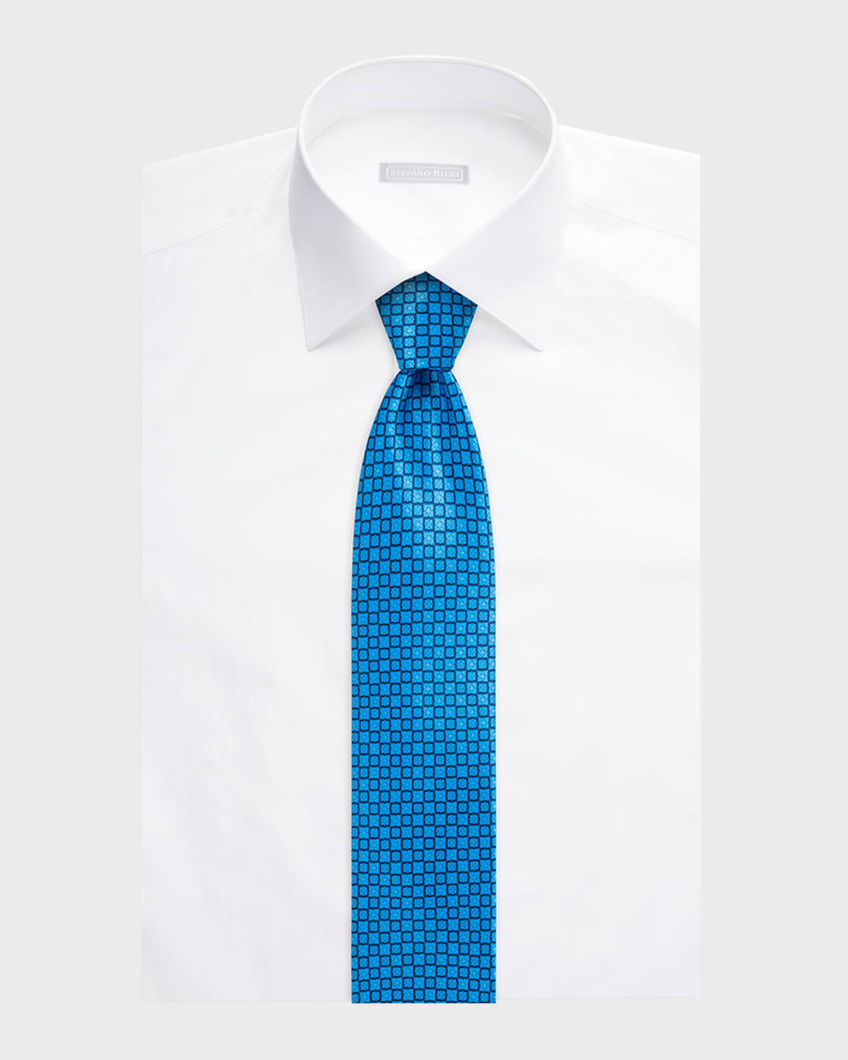 Men's Micro-Medallion Silk Tie