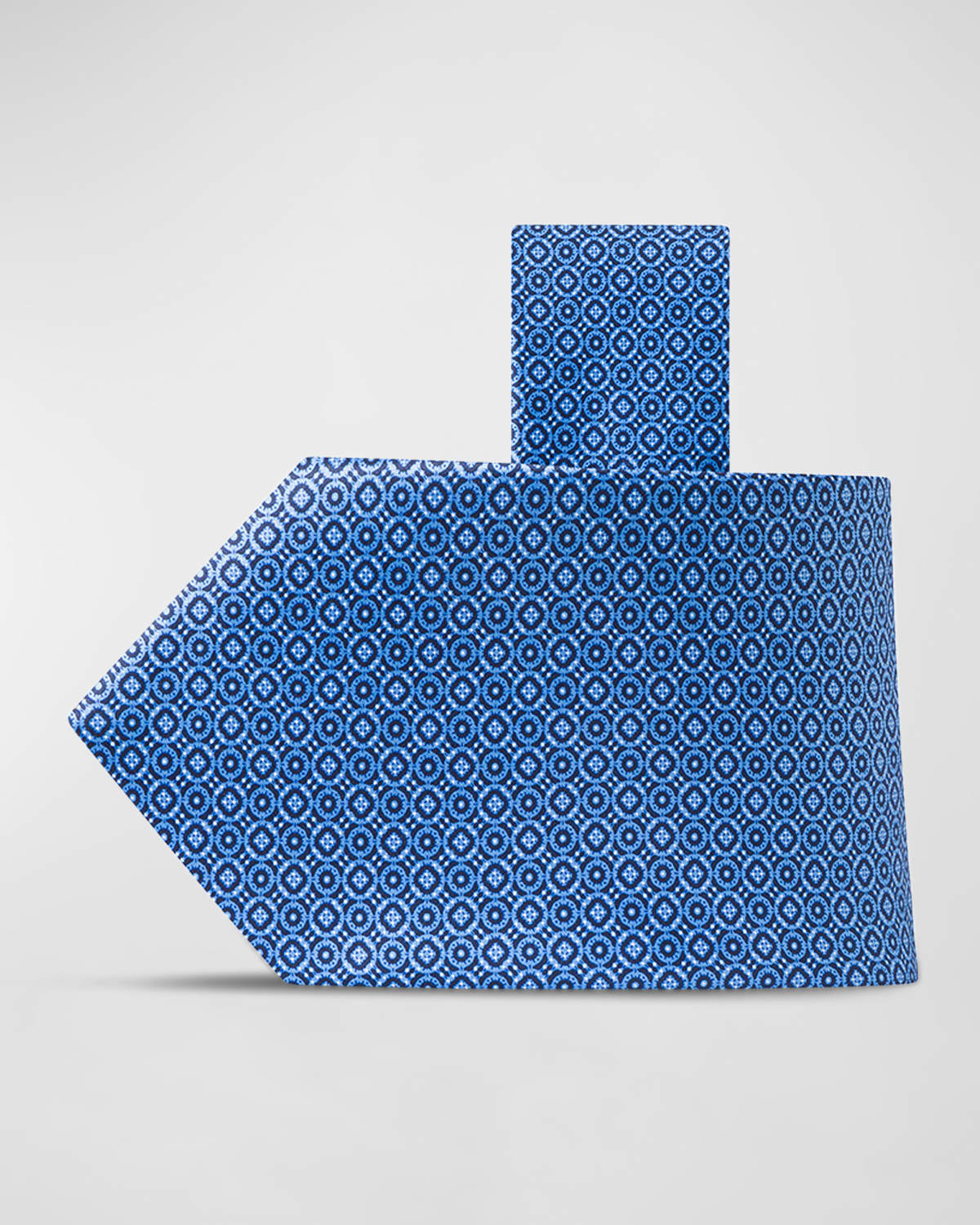 Stefano Ricci Men's Geometric-print Silk Tie In Blue On Light Blu