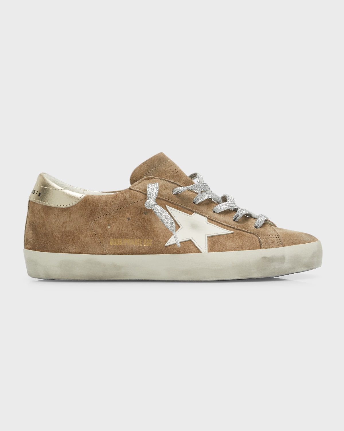 Golden Goose Superstar Mixed Leather Low-Top Sneakers