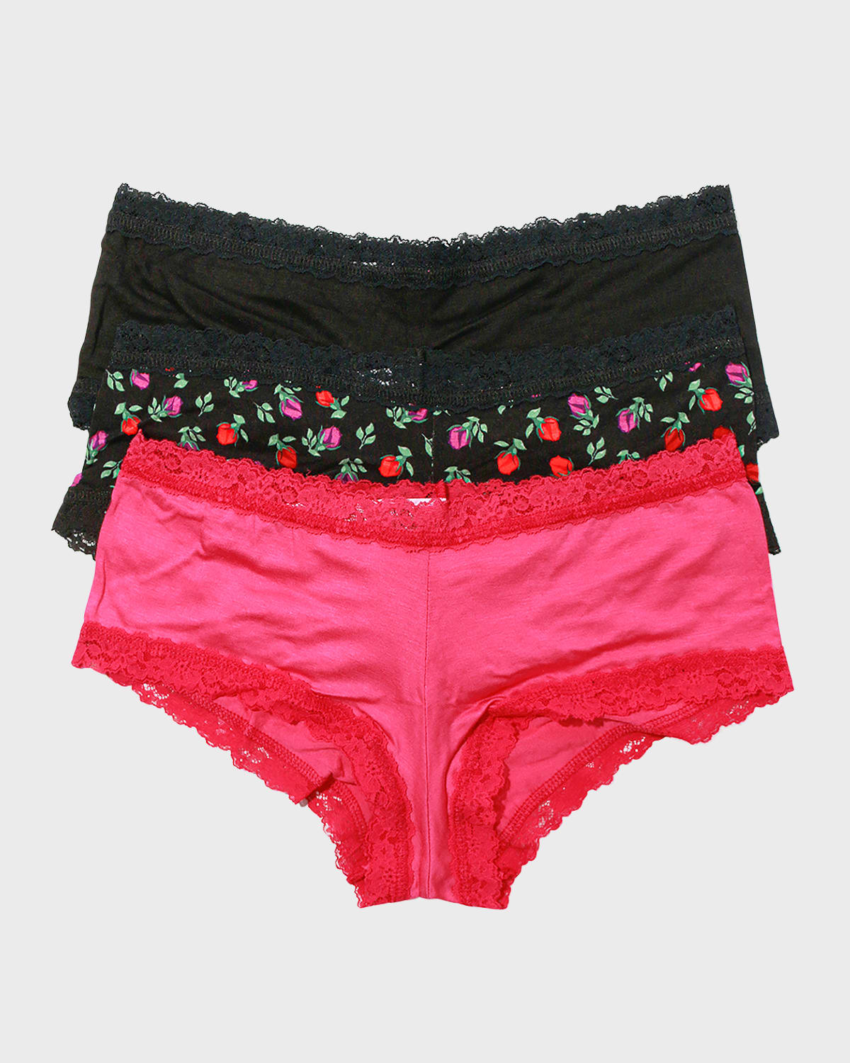 Dream Lace-Trim Boyshorts 3-Pack