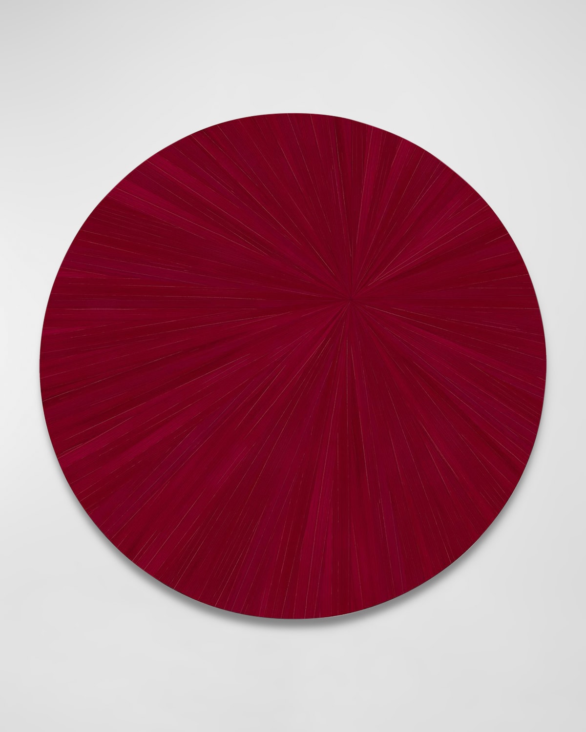 Shop Hestia Everyday Tribeca Round Xl Charger/mat In Merlot