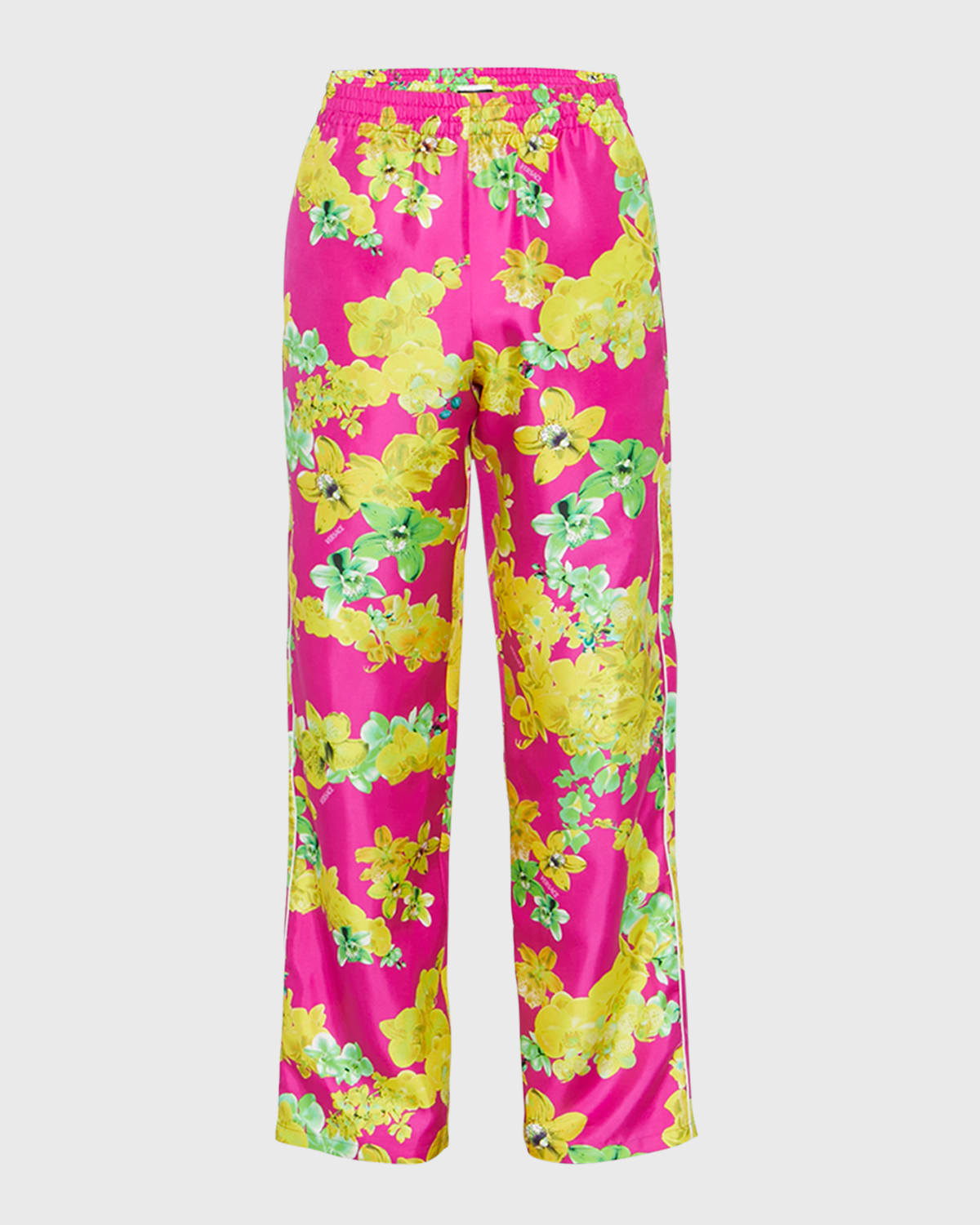 Men's Bright Orchid Silk Pajama Pants