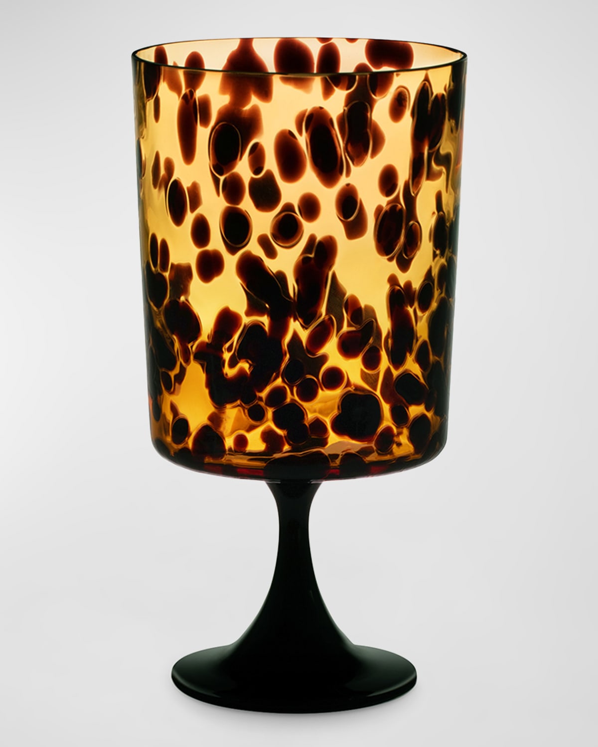 Leopard Murano Large Glass