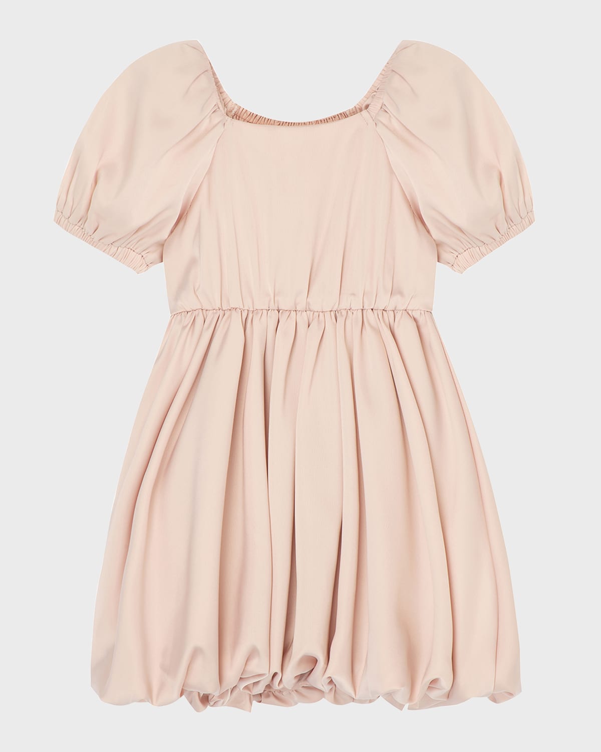 Habitual Girls' Charmeuse Bubble Dress - Little Kid In Light Pink