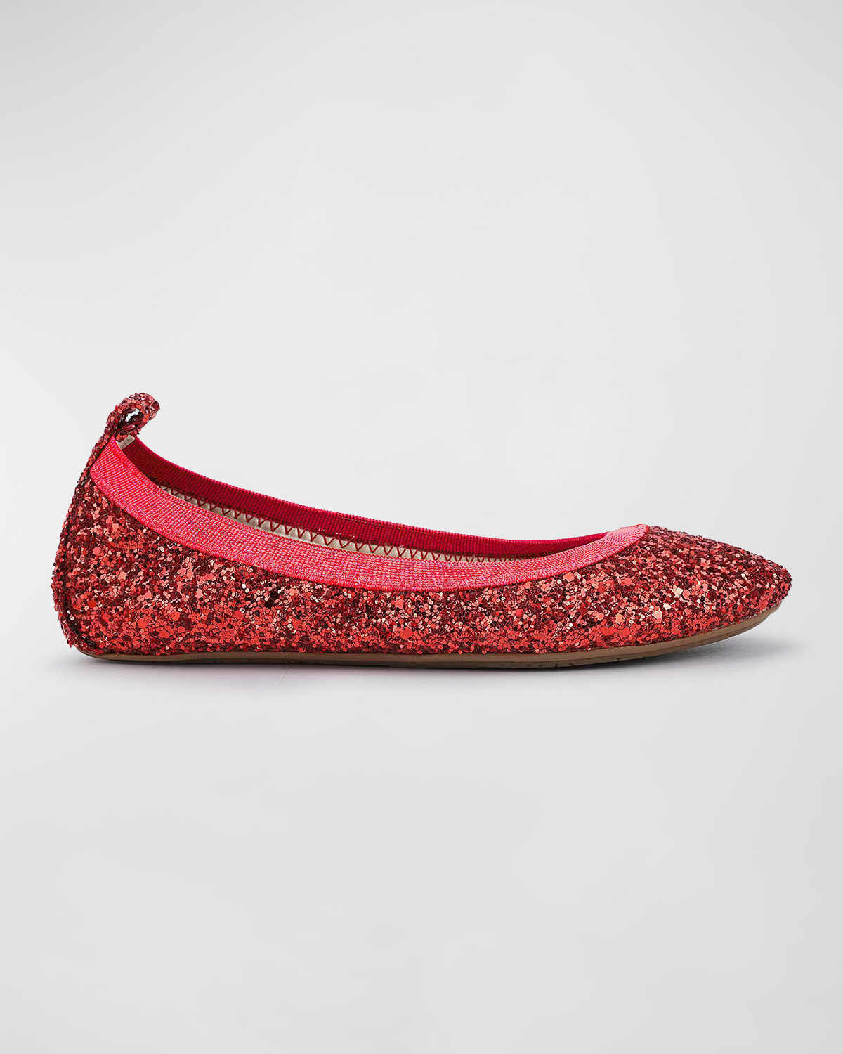 Yosi Samra Girl's Miss Samara Ballerina Flats, Toddler/kids In Ruby Red