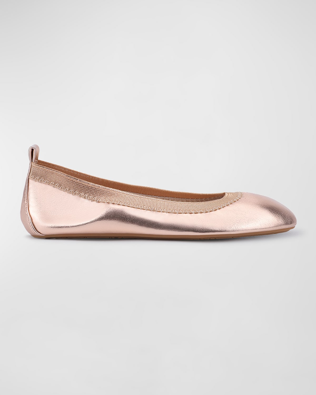 Shop Yosi Samra Girl's Miss Samara Ballerina Flats, Toddler/kids In Rosegold