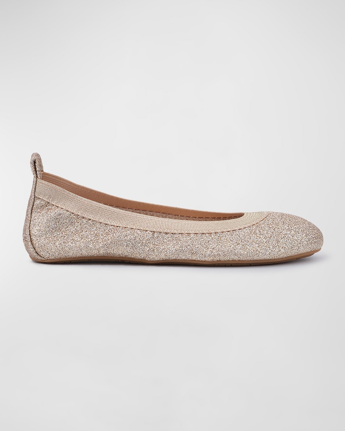 Yosi Samra Girl's Miss Samara Ballerina Flats, Toddler/kids In Gold