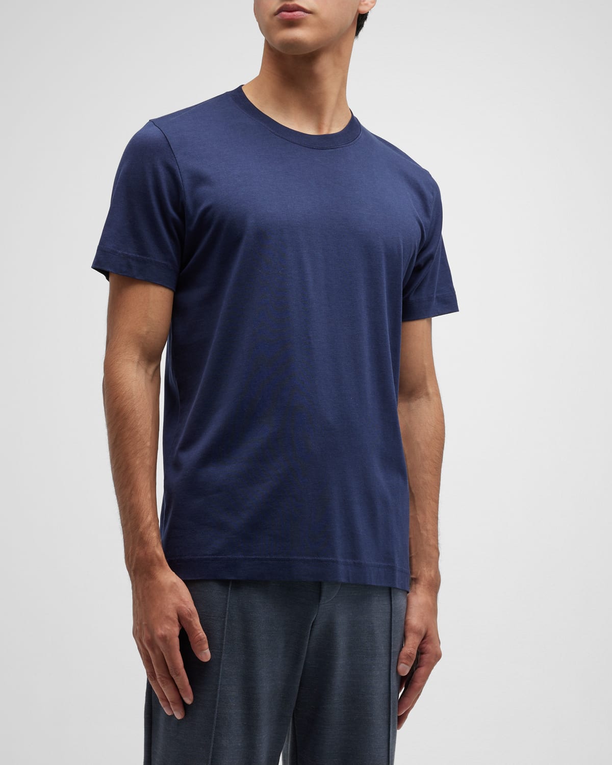 Cdlp Lyocell And Pima Cotton-blend Jersey T-shirt In Navy Blue