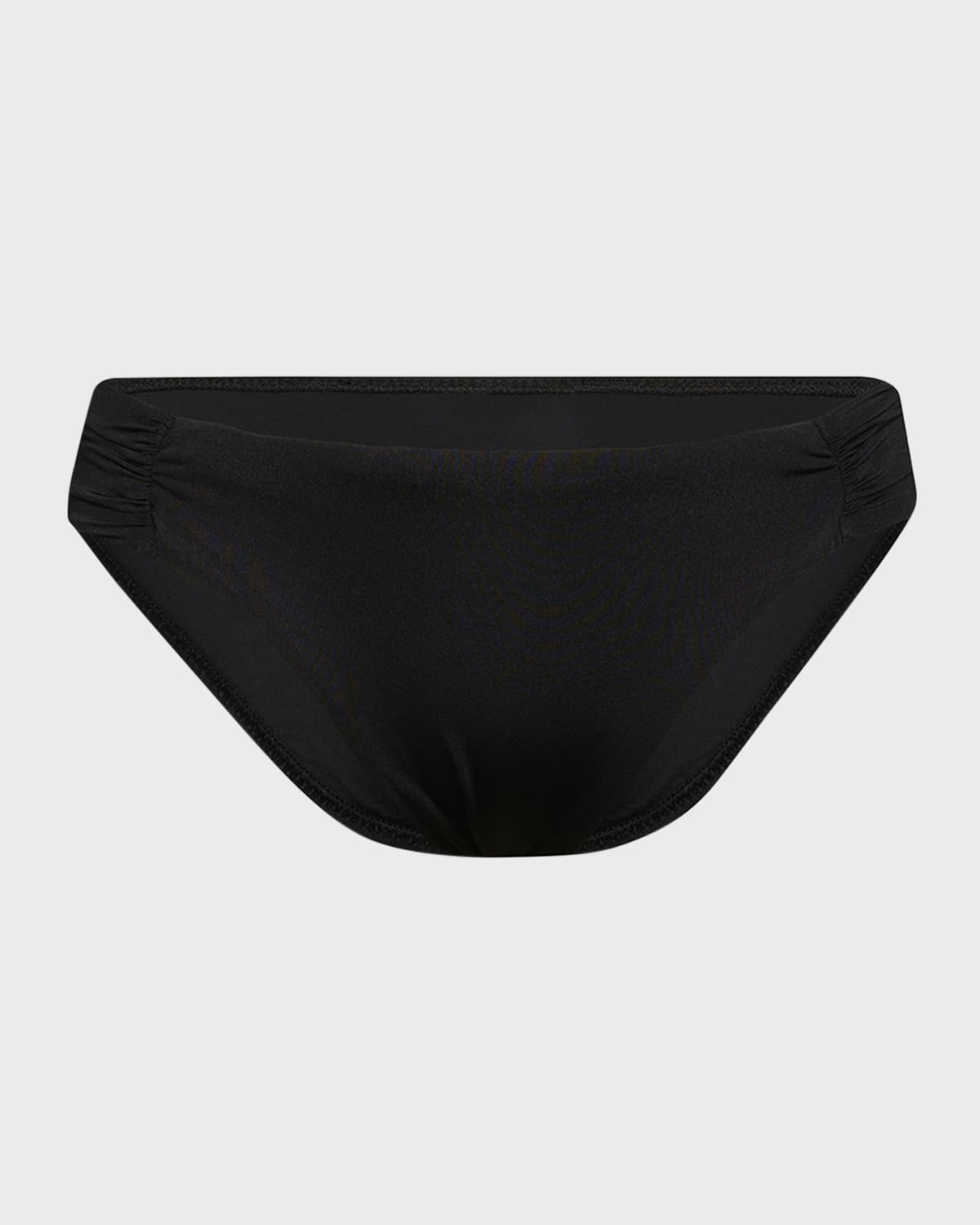 Sunshine 79 Gypset Shirred-side Bikini Bottoms In Black