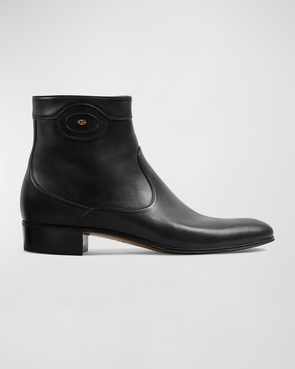 Men's Adel GG Leather Ankle Boots