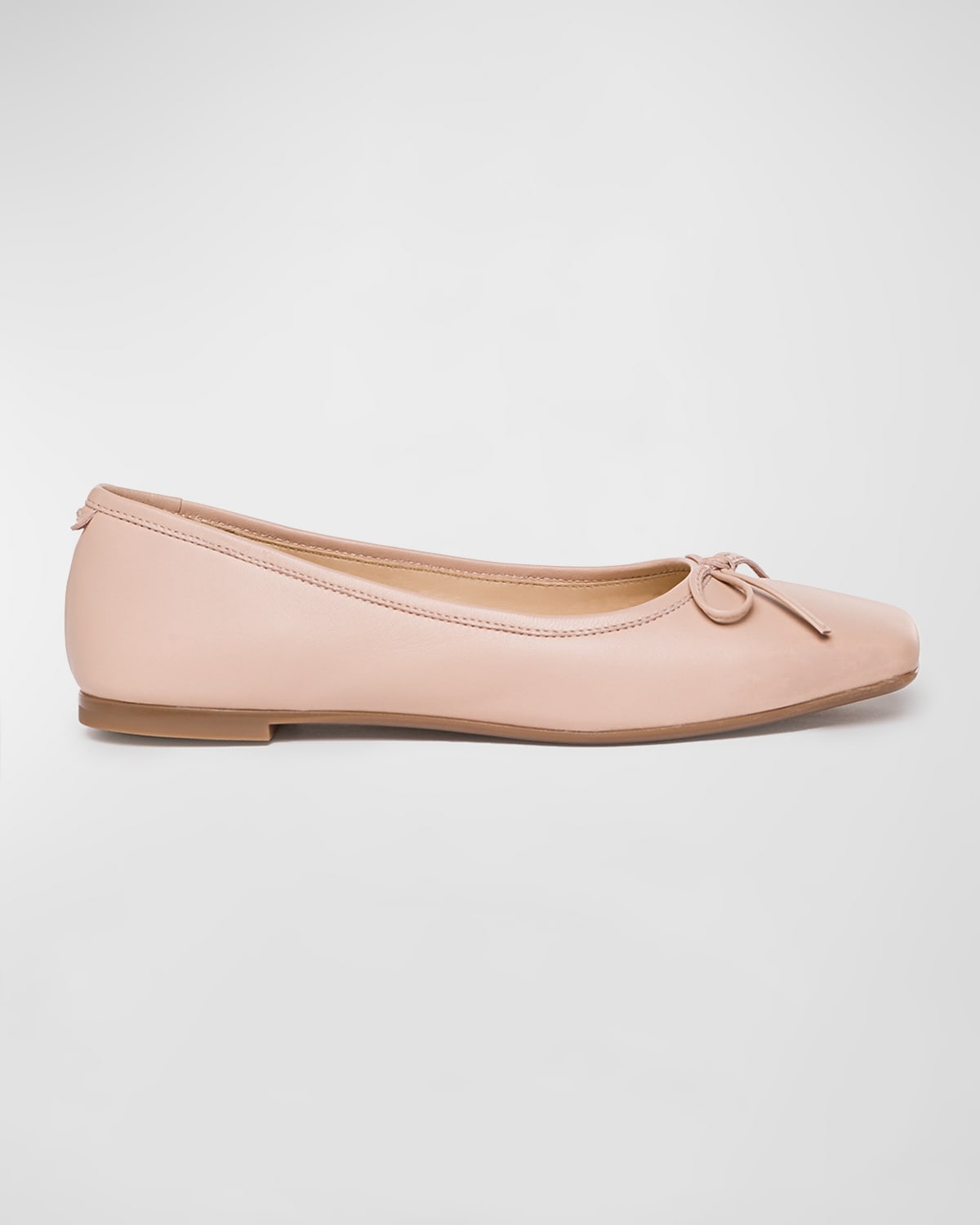 Gwynn Leather Bow Ballerina Flats