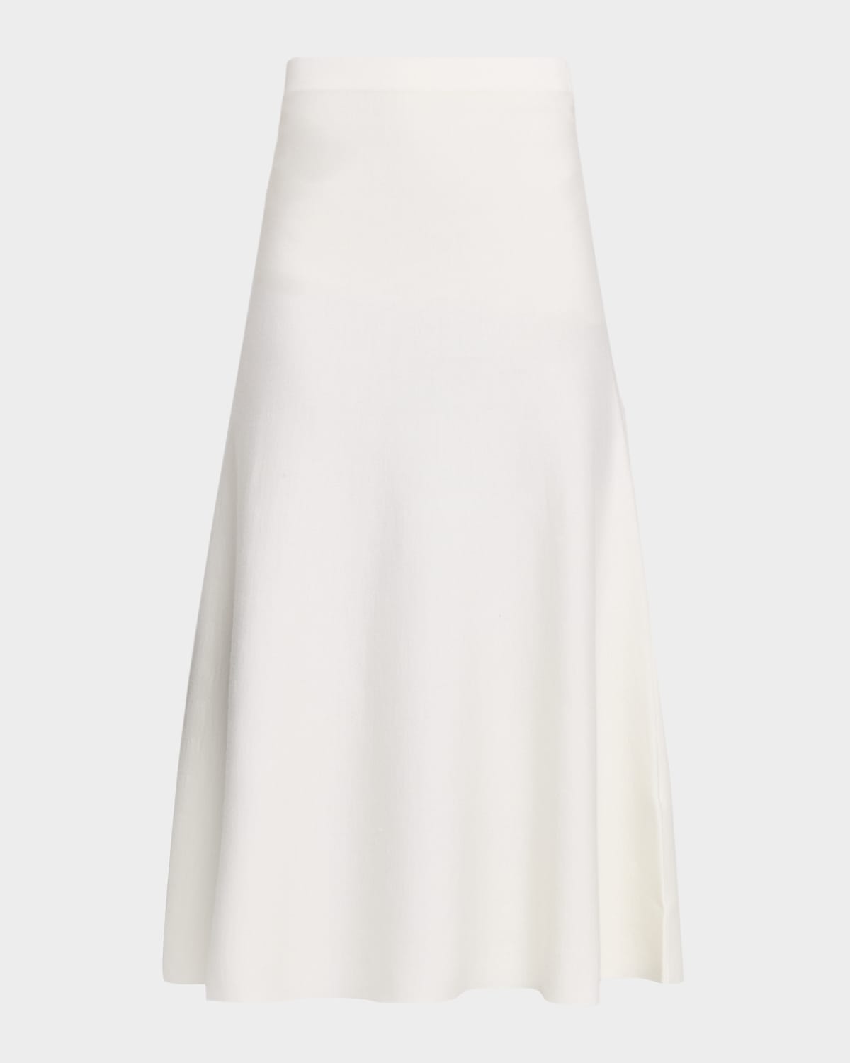 Gabriela Hearst Freddie Midi Wool-cashmere Skirt In White
