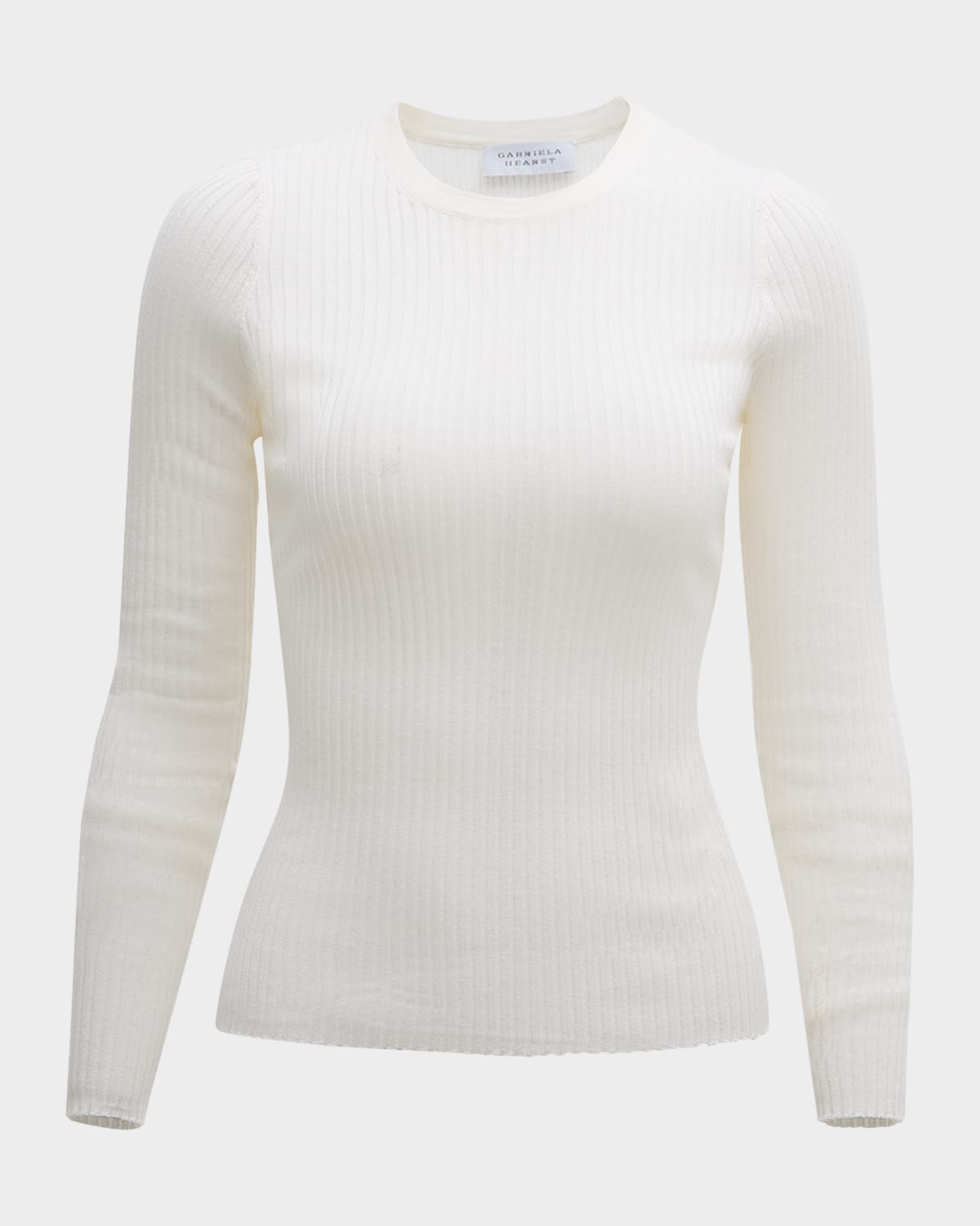 Gabriela Hearst Browning Cashmere And Silk Sweater In Ivory
