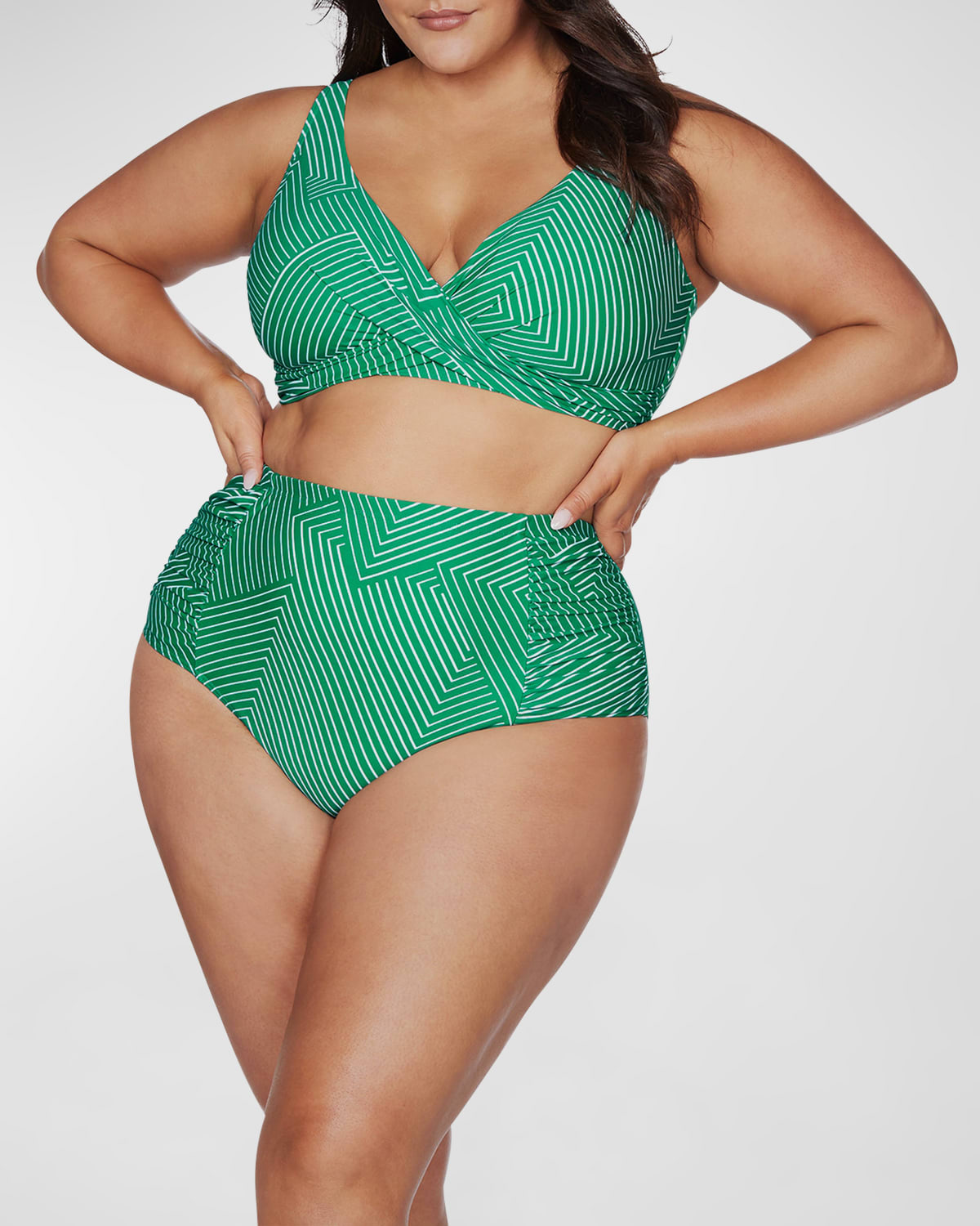 Plus Size Linear Perspective Botticelli Bikini Bottoms