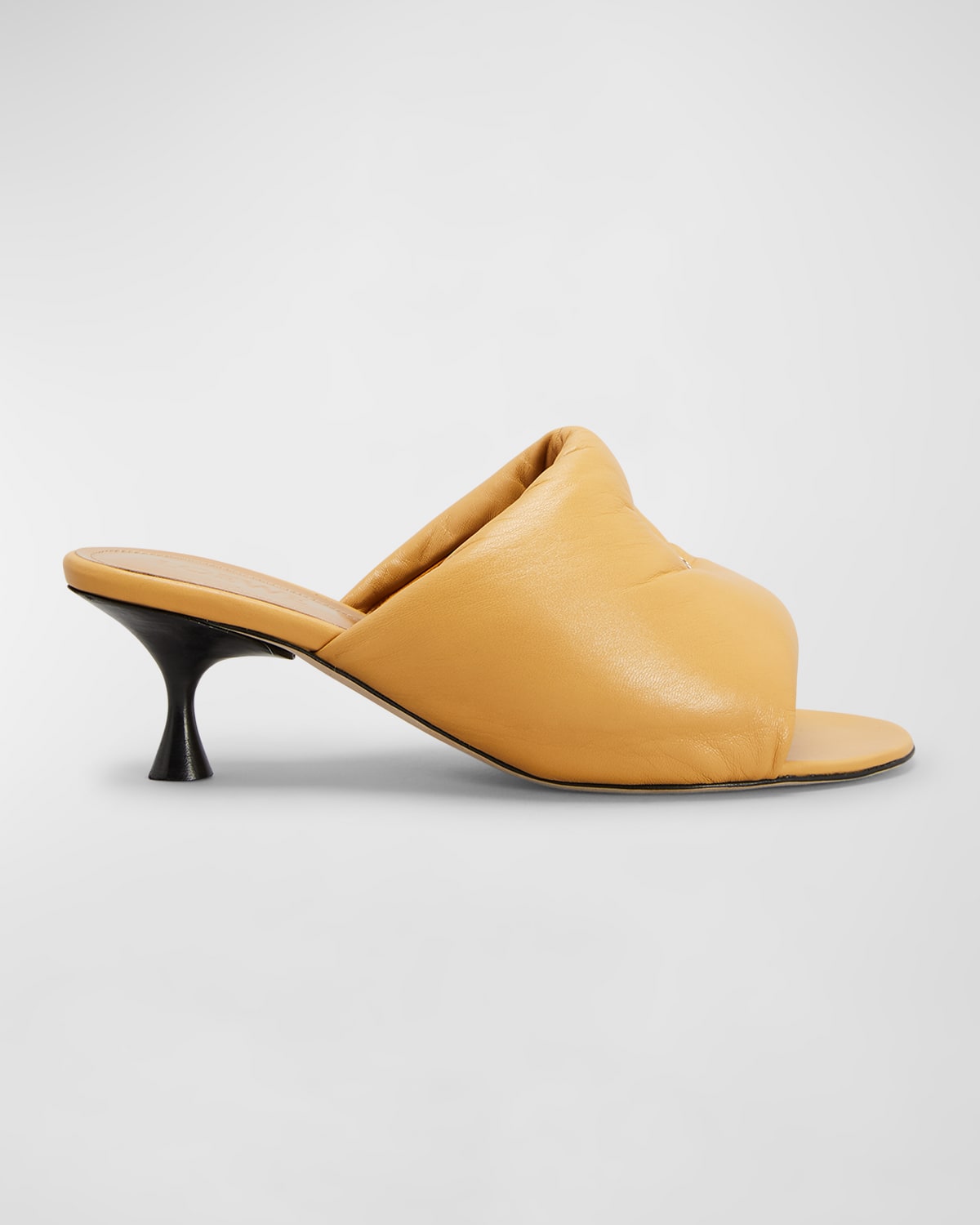 LOEWE ANAGRAM MEDALLION KITTEN-HEEL MULES