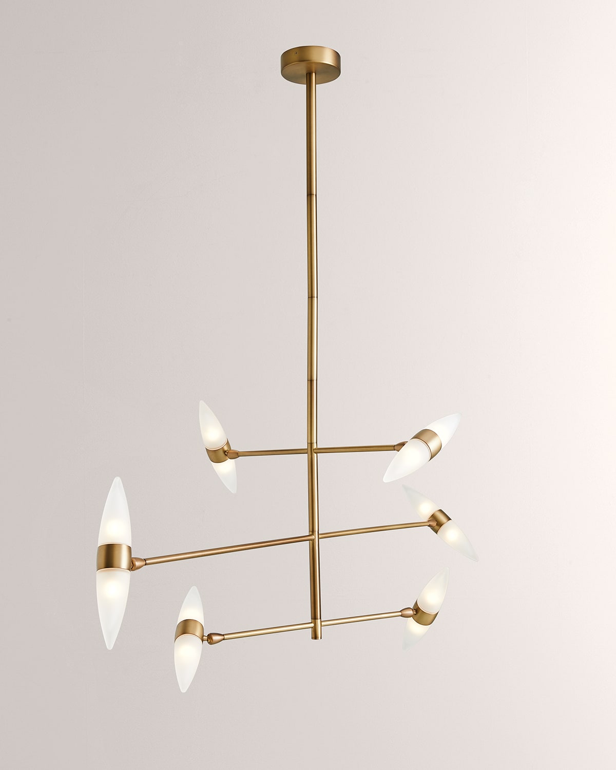 Global Views Ashley Childers For  Callie Chandelier In Brass