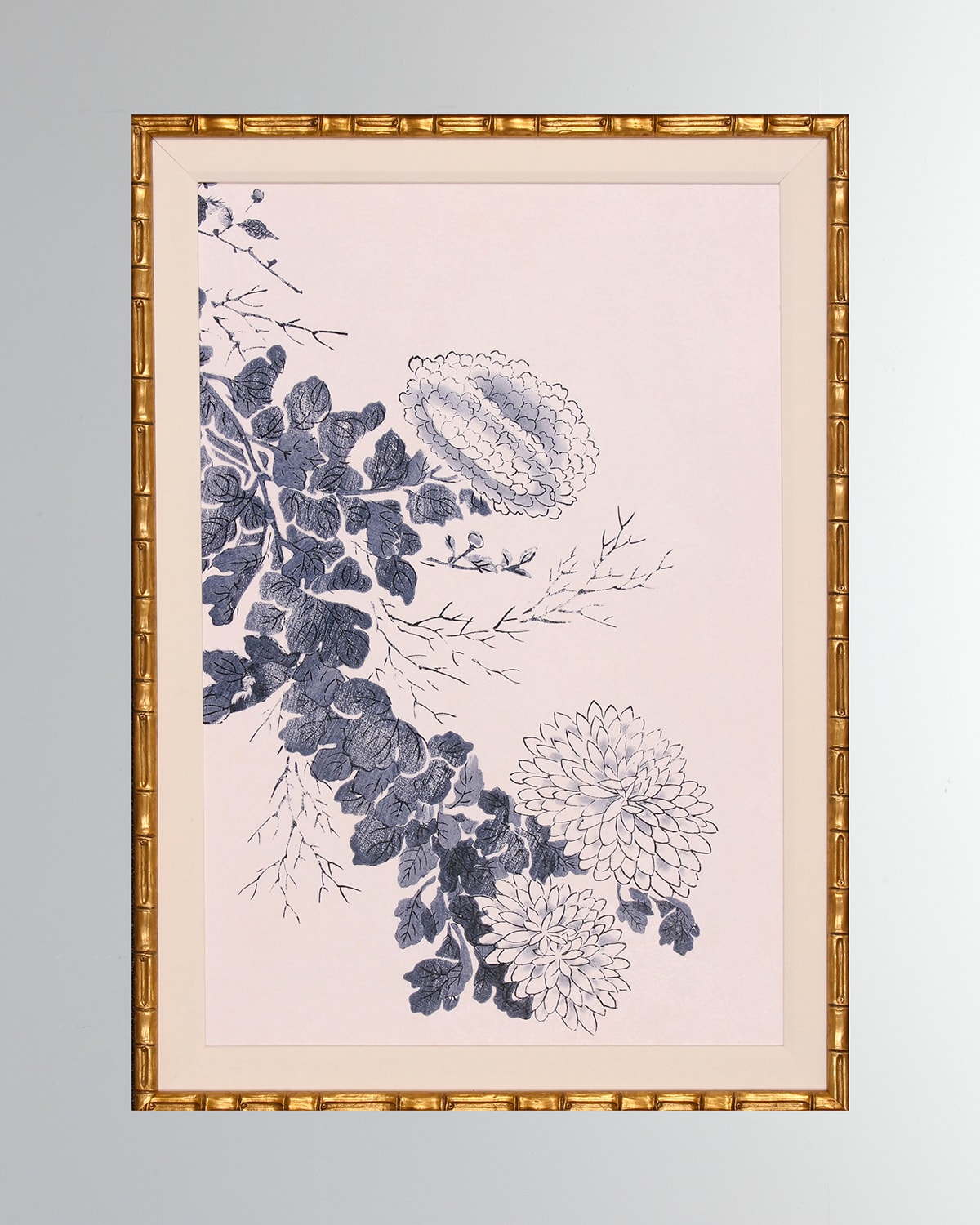 Shadow Catchers Ink Wash Chrysanthemum Wall Art