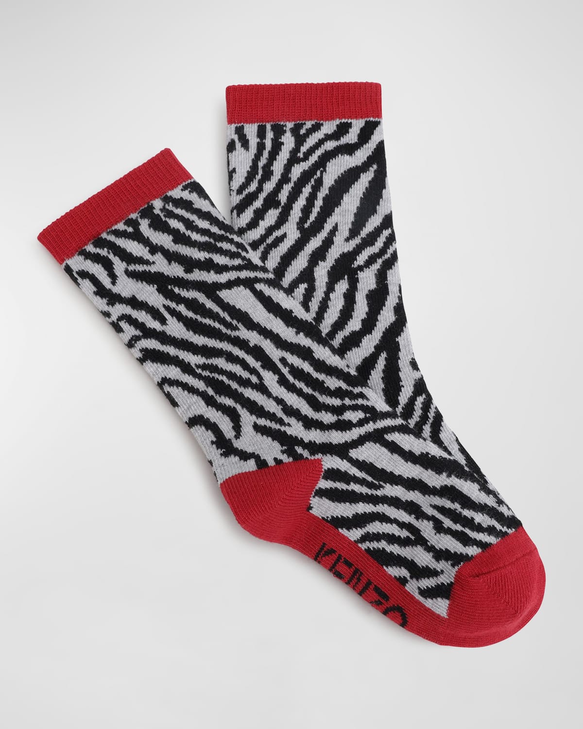 Kenzo Girl's Tiger Printed Socks