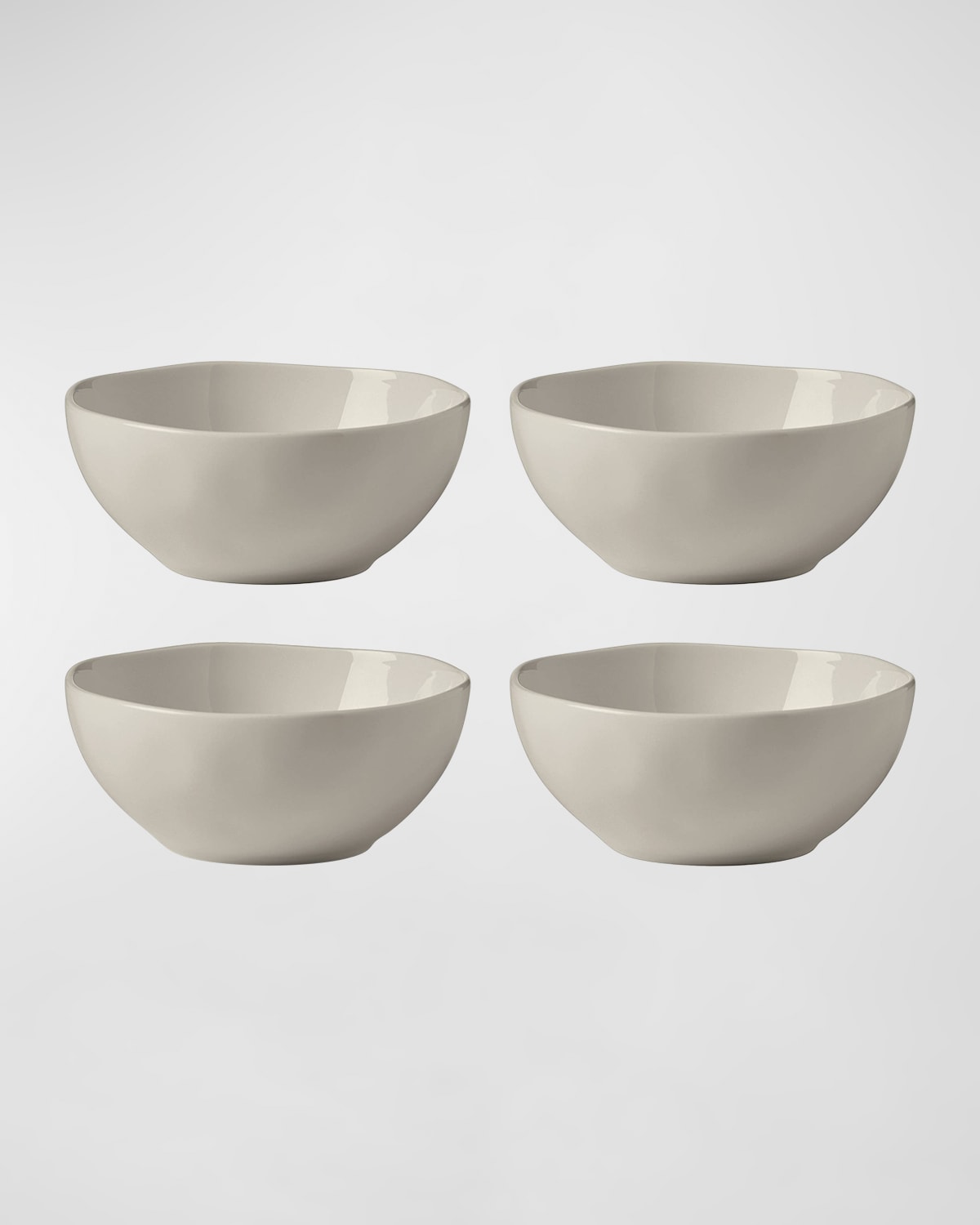 Shop Lenox Bay Colors 4-piece All-purpose Bowls In Grey