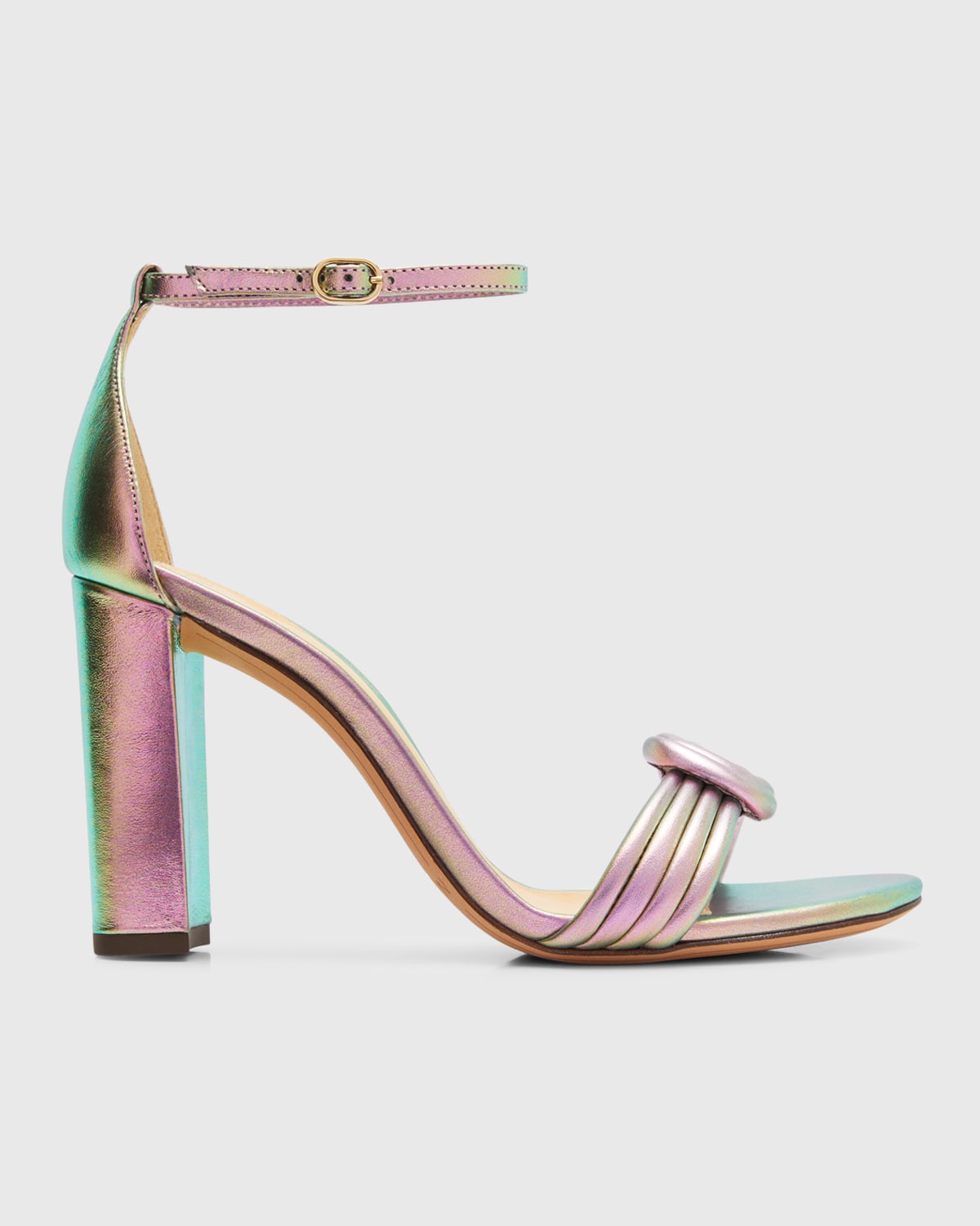 Vicky Ombre Knot Ankle-Strap Sandals