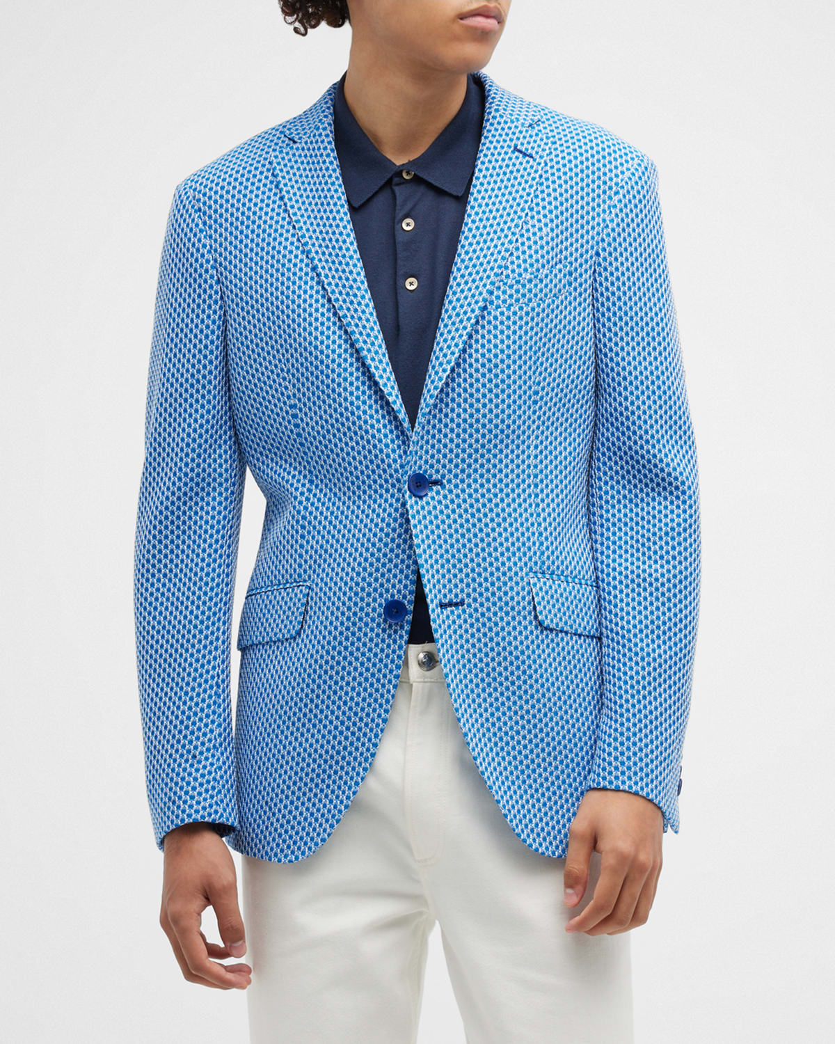 Etro Men's Textured Cotton Blazer