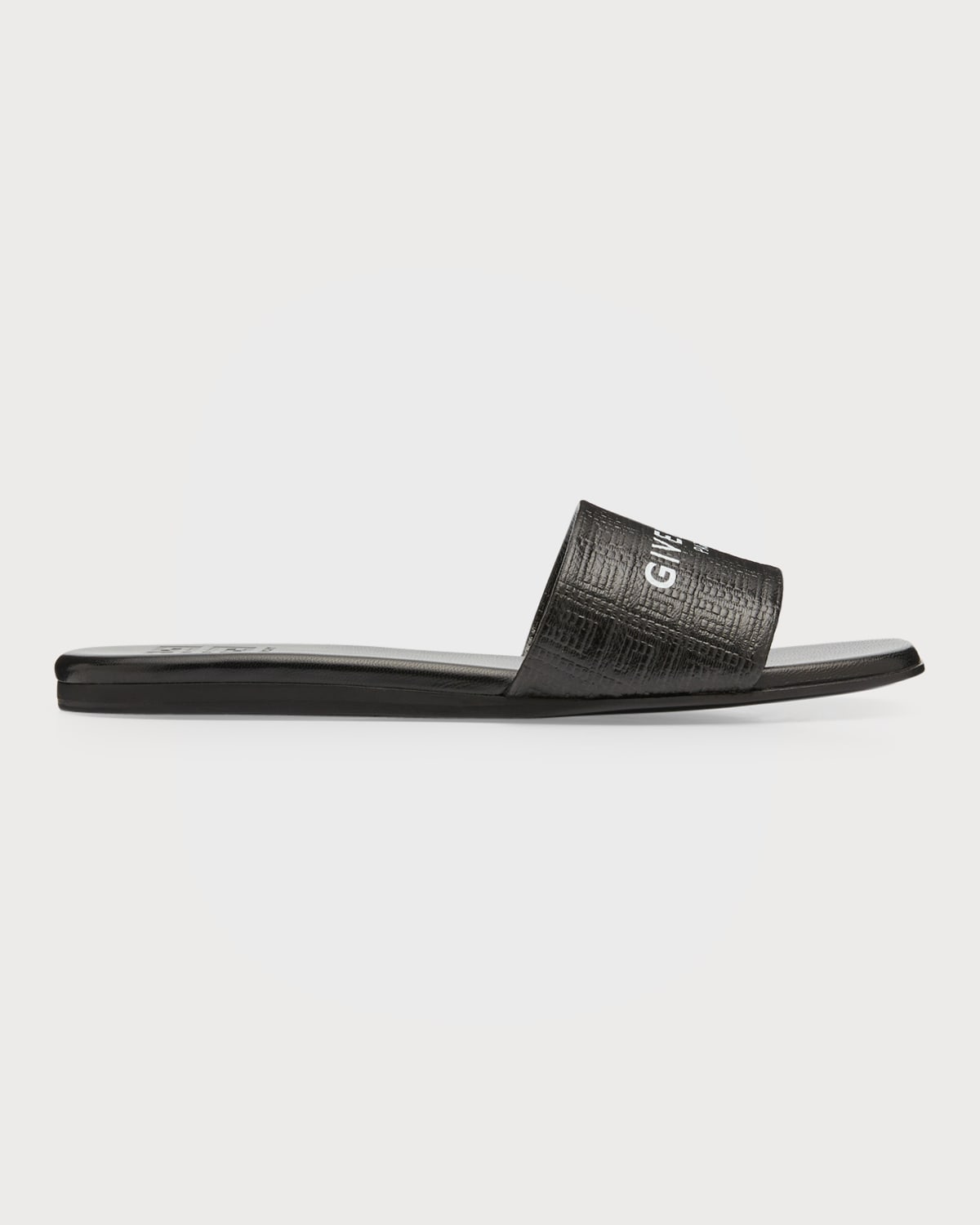 Givenchy 4g Monogram Flat Slide Sandals In Natural Beige