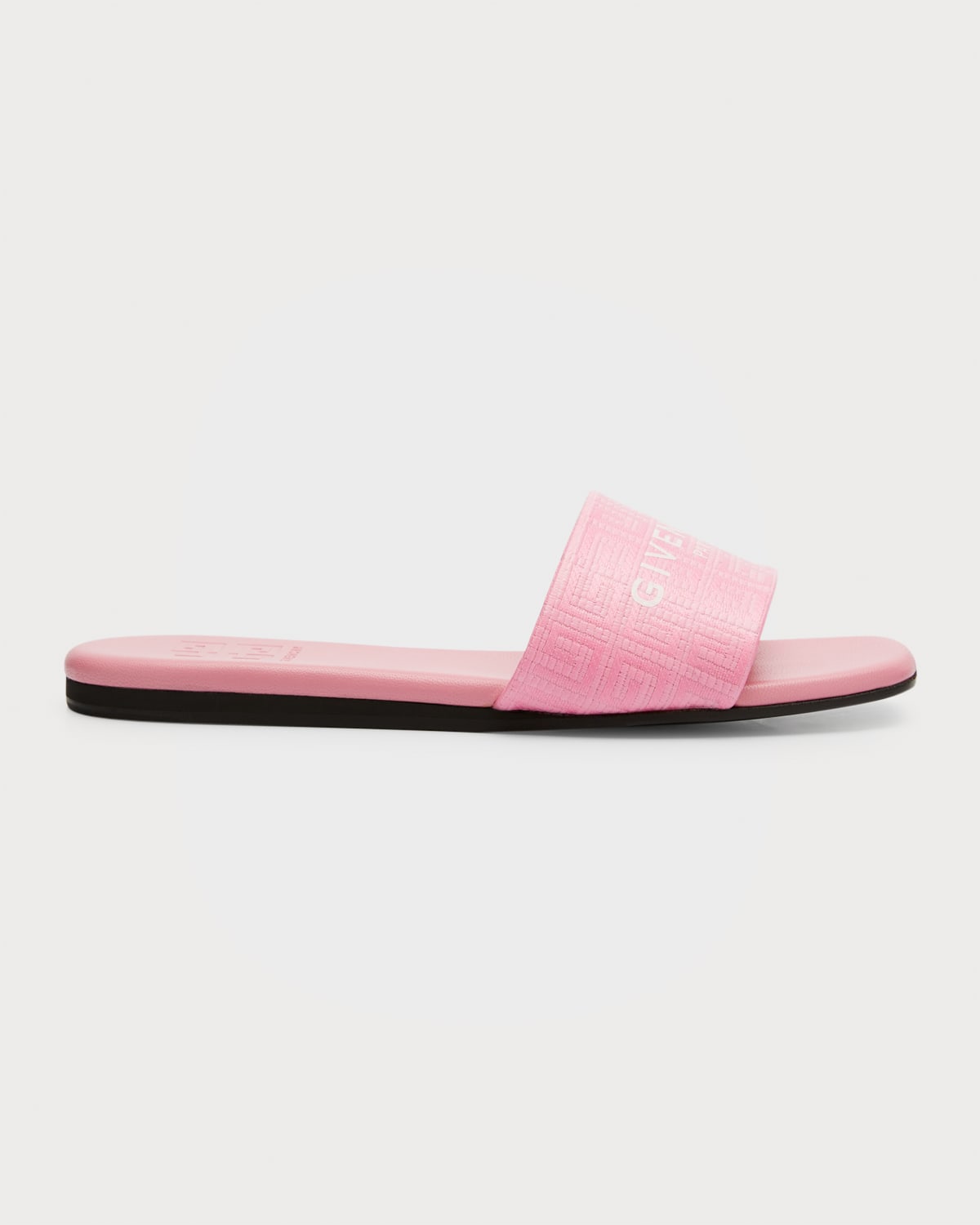 Givenchy 4g Monogram Flat Slide Sandals In Bright Pink