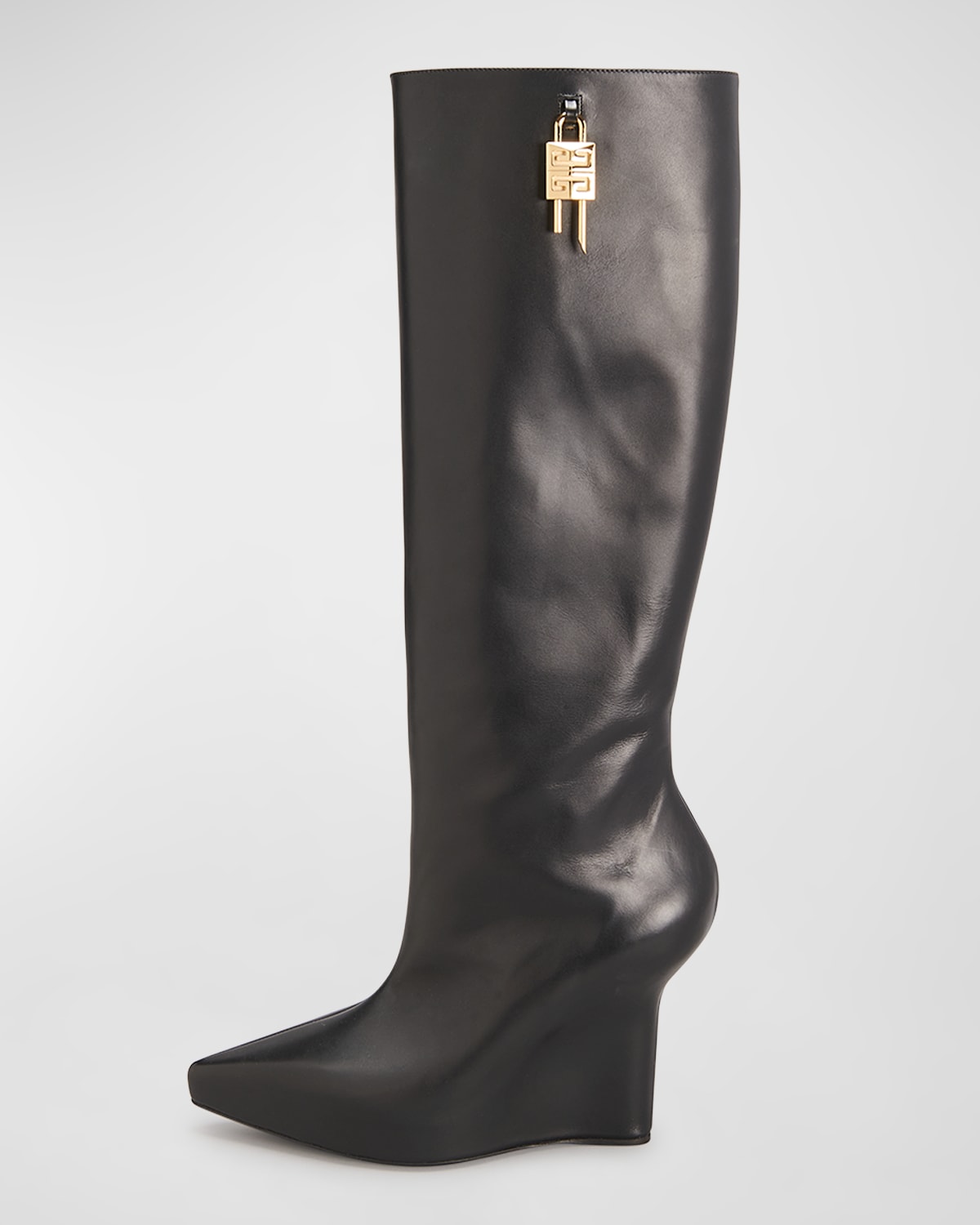 Givenchy leather cheap wedge boots