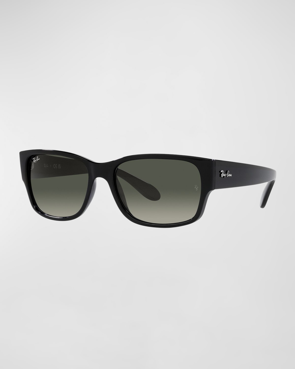 Gradient Logo Rectangle Nylon Sunglasses