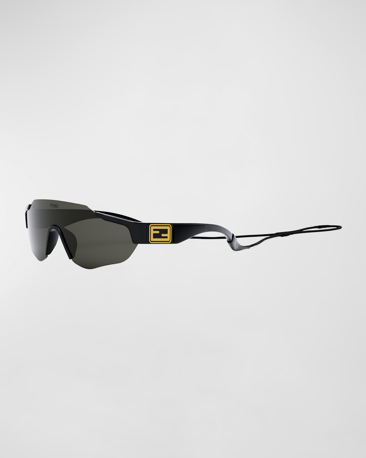 Fendi Men's Fendigraphy 51mm Geometric Sunglasses - Black